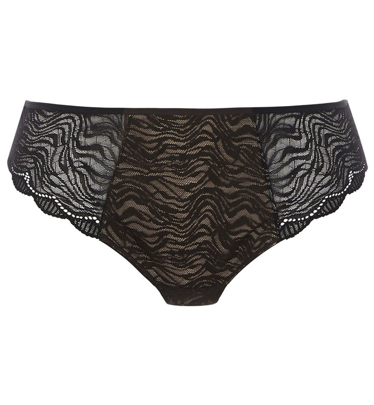Fantasie Impression Brazilian Lace Panty (5857),XS,Black - Black,XS
