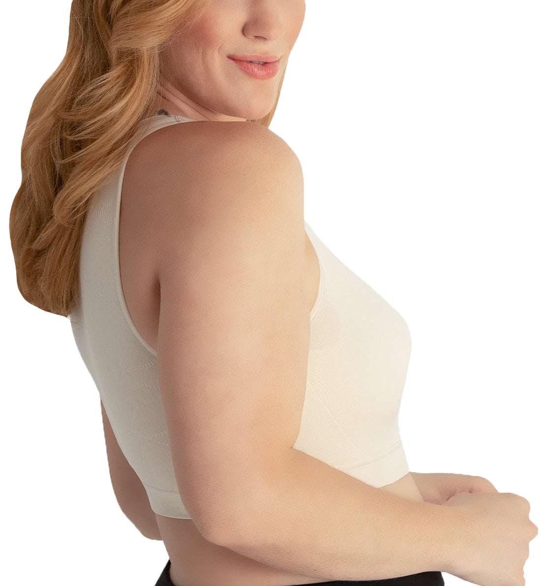 Leading Lady All Around Support Comfort Sports Bra (5504),Medium,Whisper Nude - Whisper Nude,Medium