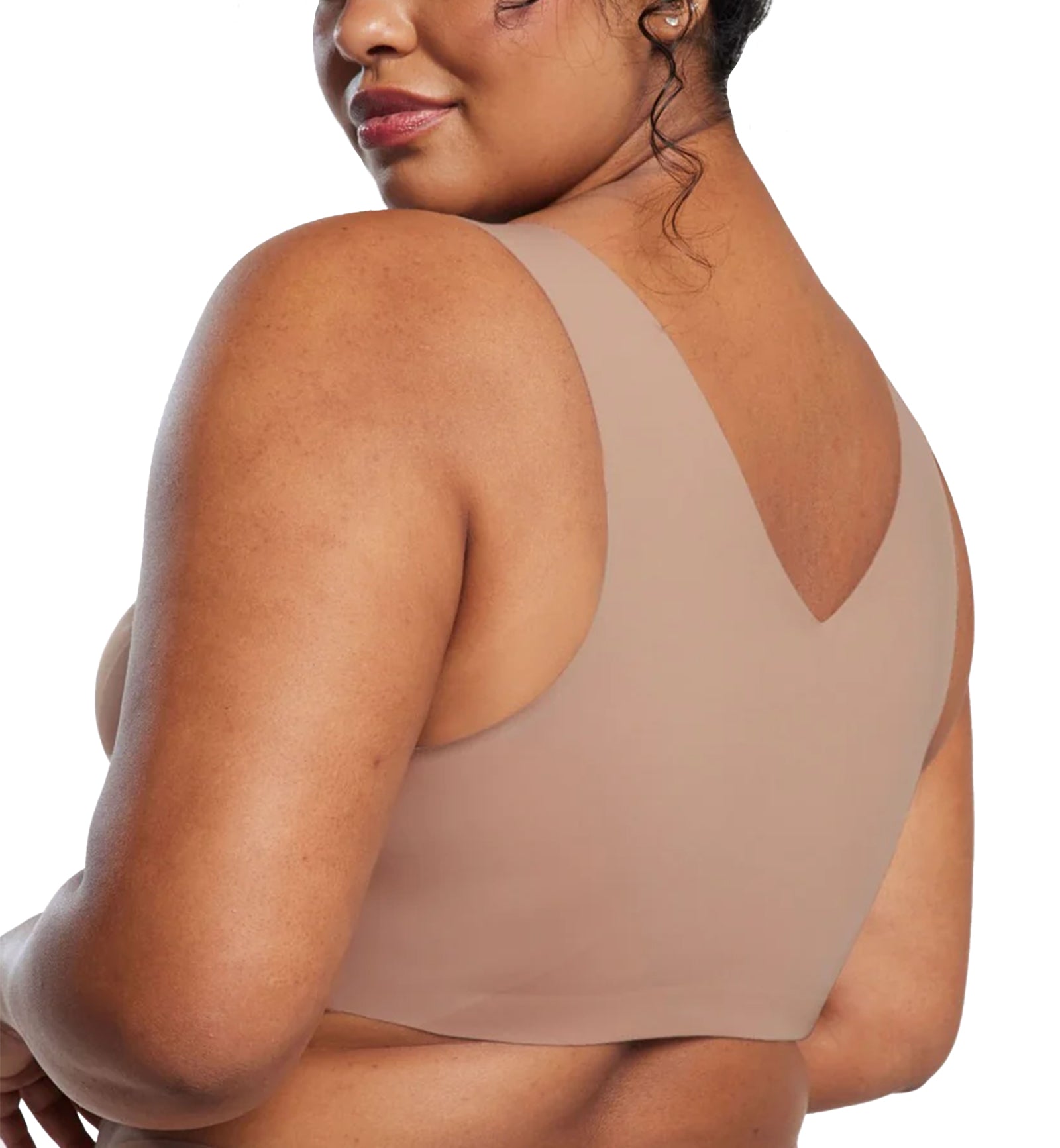 Evelyn & Bobbie DEFY V-Neck Bralette w/ Removable Pads (1728﻿),Small,Willow - Willow,Small