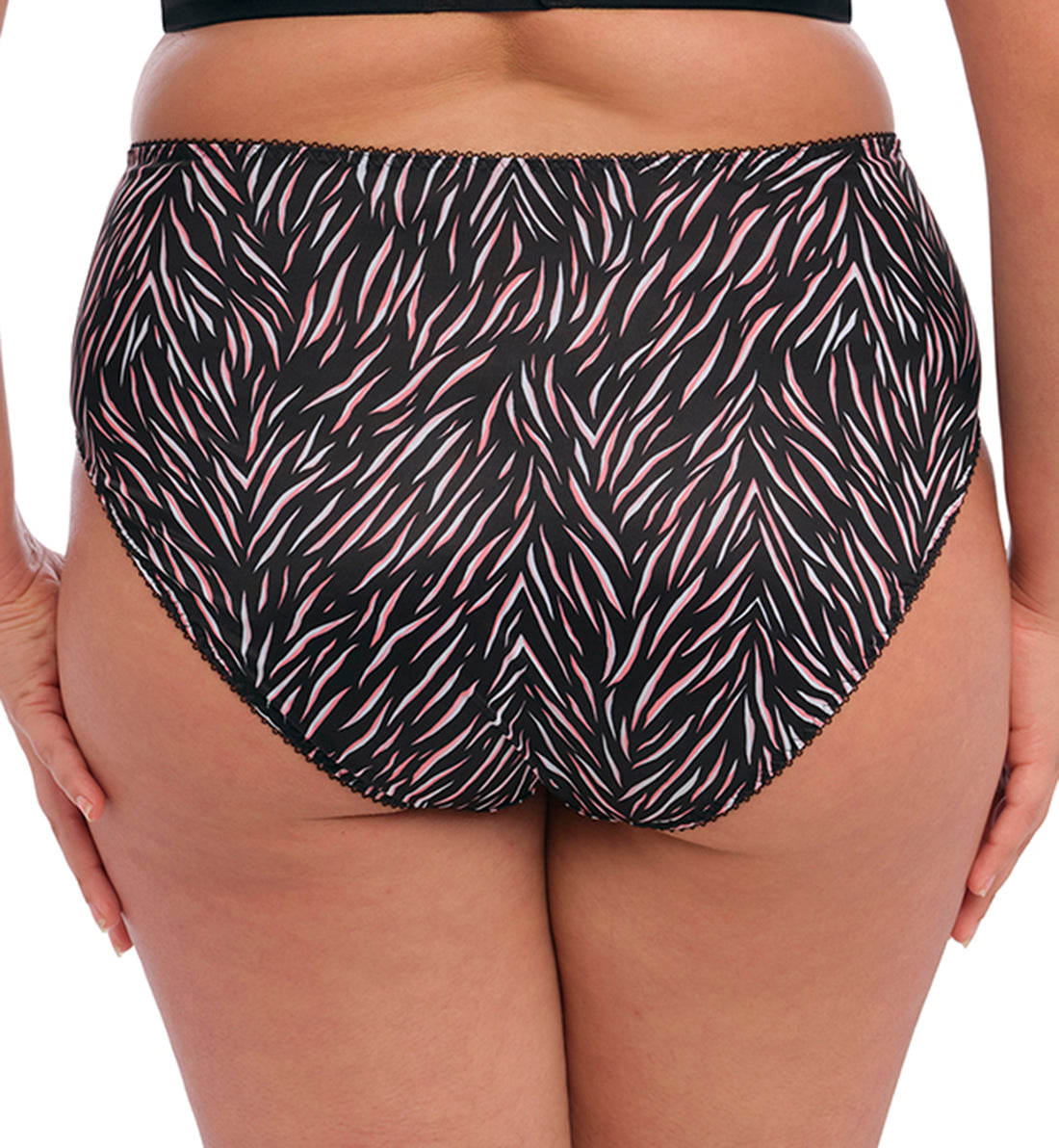 Elomi Morgan Stretch Lace Full Brief Panty (4116),Medium,Serengeti - Serengeti,Medium