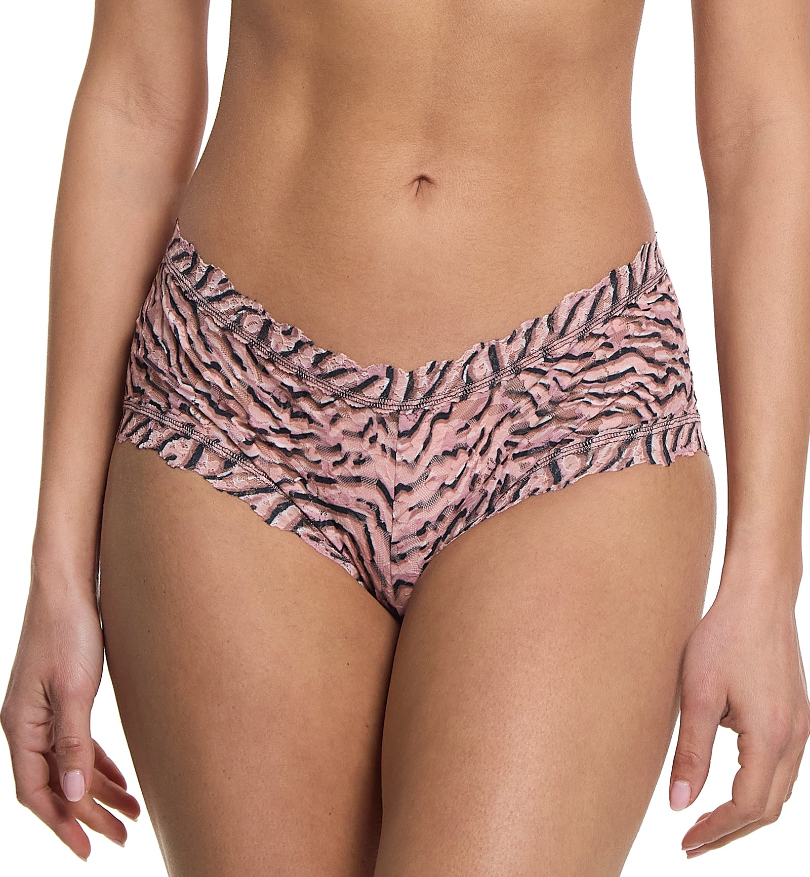 Hanky Panky Signature Lace Printed Boyshort (PR4812P),XS,Offbeat - Offbeat,XS