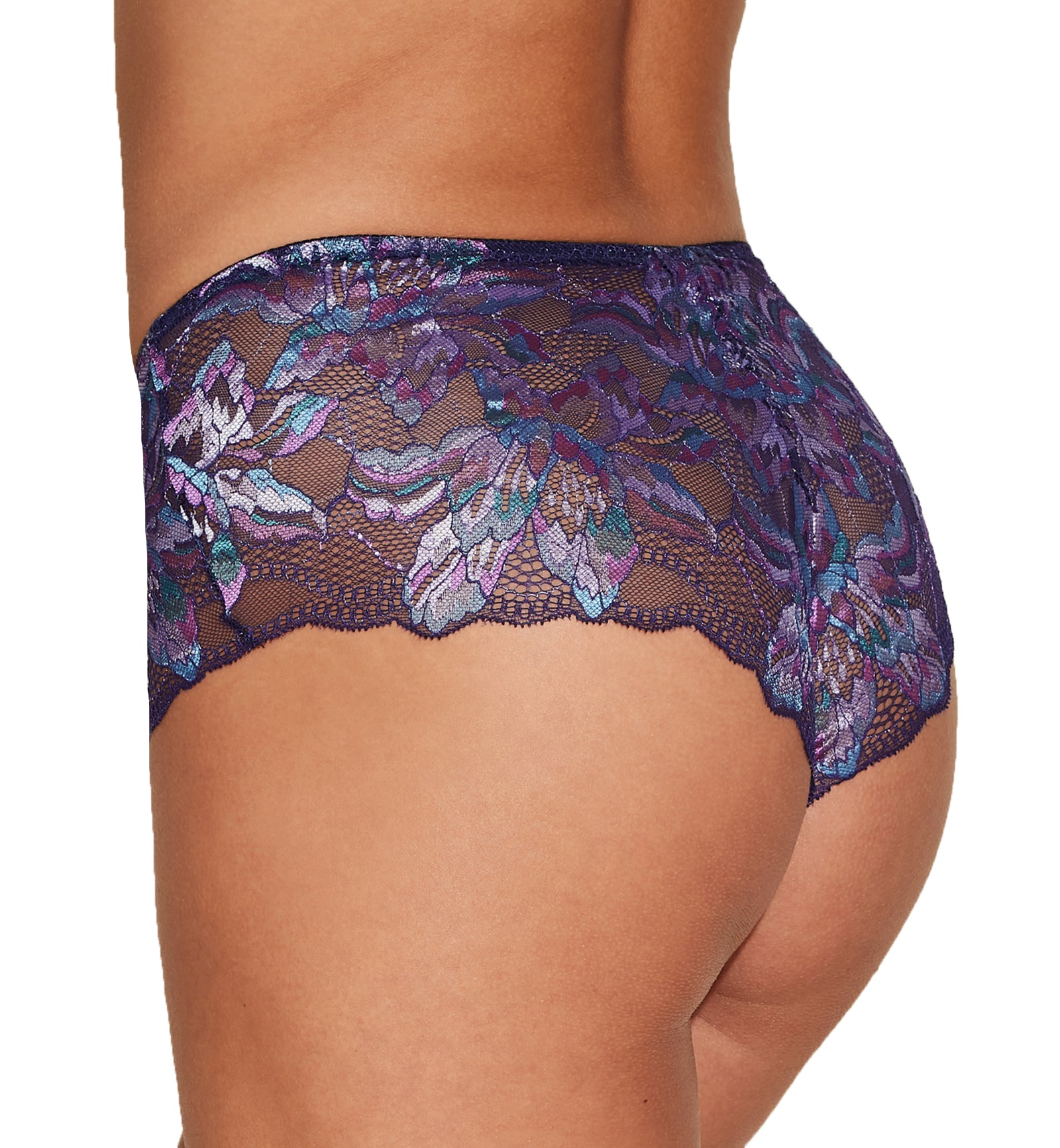 Cosabella Paradiso V Hipster Panty (PARAD0771),XL,Navy/Rani Pink - Navy/Rani Pink,XL