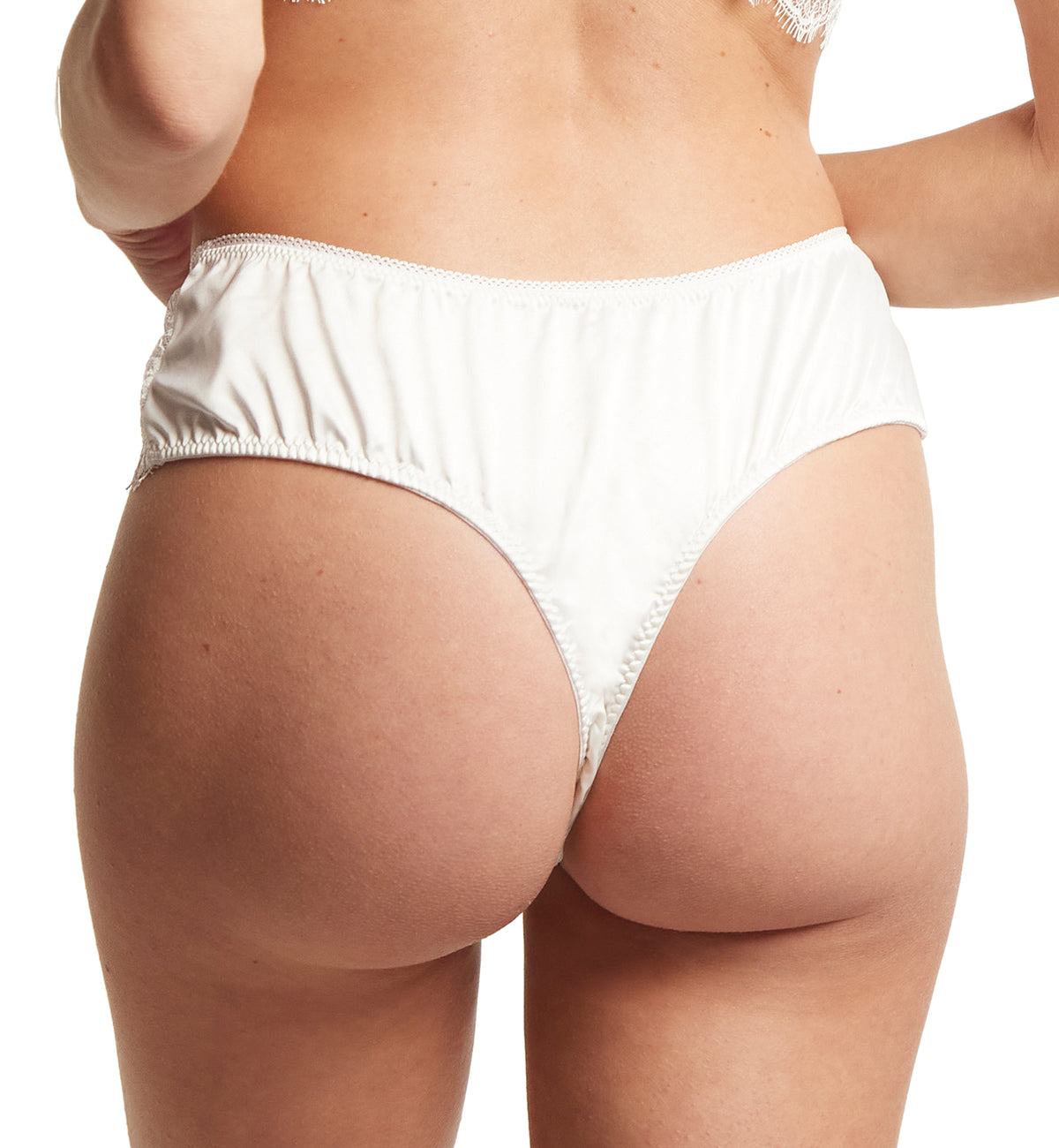 Hanky Panky Bridal Happily Ever After Retro Thong (4R1931),XS,Light Ivory - Light Ivory,XS