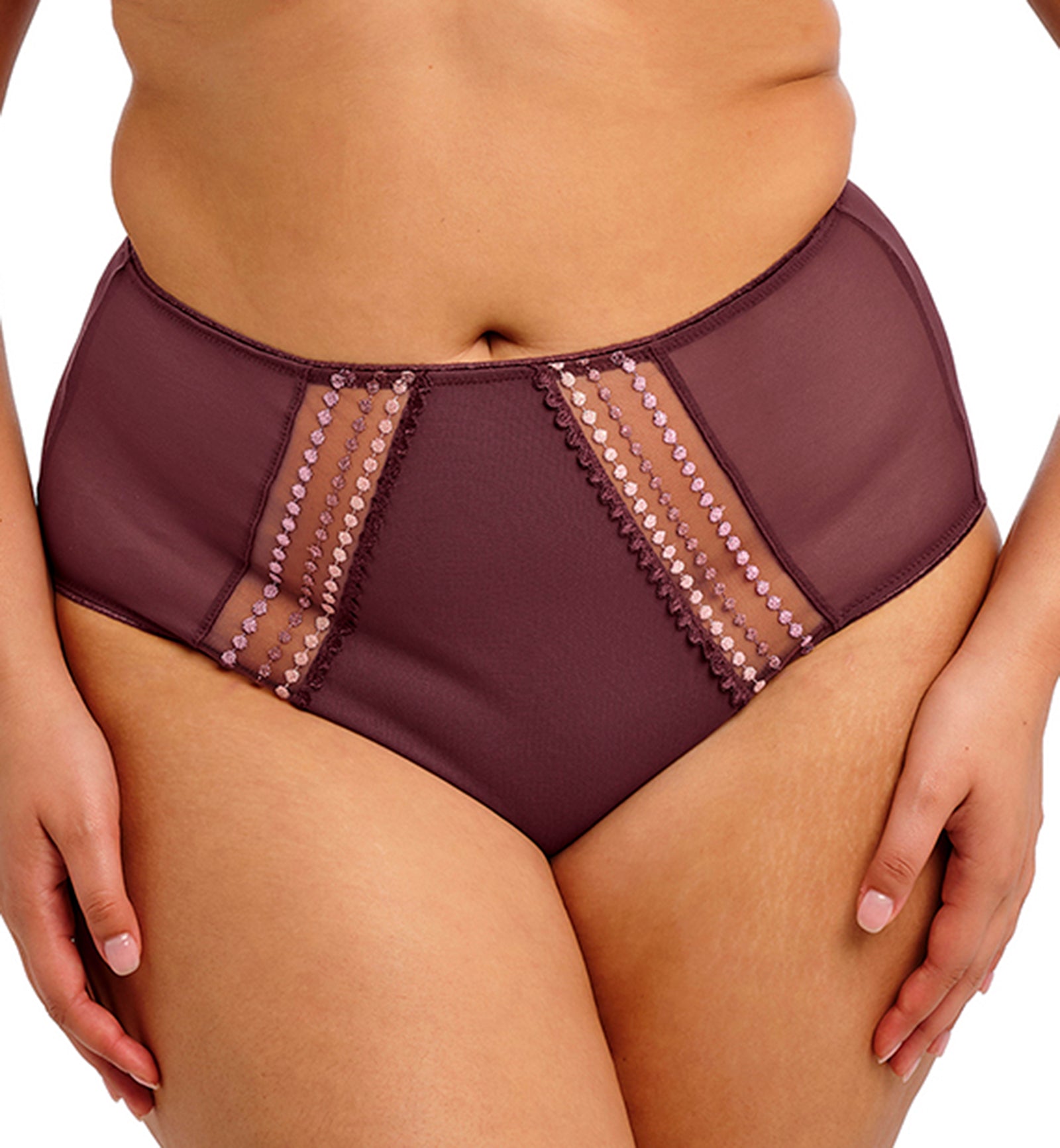 Elomi Matilda Matching Full Panty Brief (8906),Medium,Sugarplum - Sugarplum,Medium