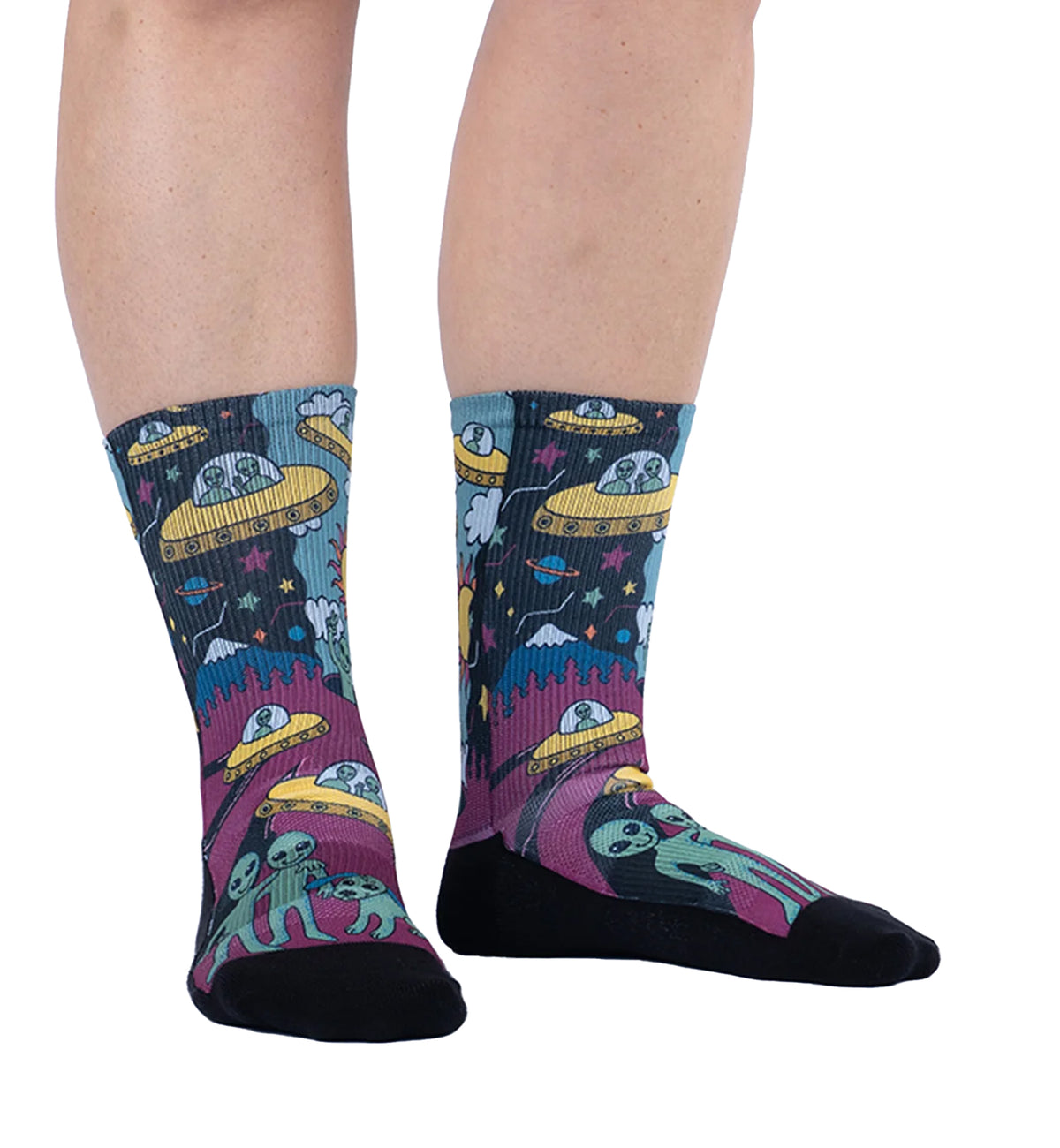 SOCK it to me Athletic Printed Performance Crew Socks (AP0011),No Bad Trips - No Bad Trips,One Size