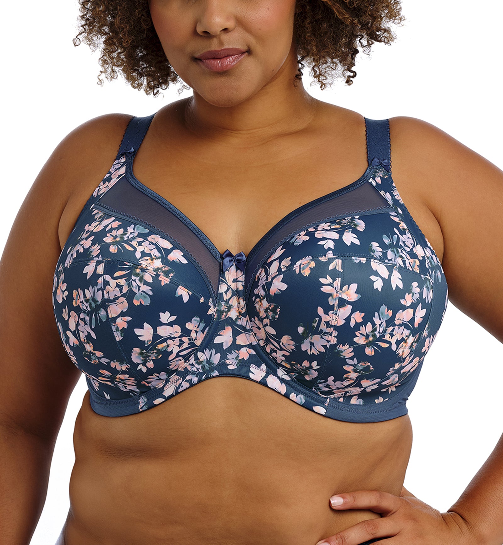 Goddess Kayla Support Underwire Bra (6162),34I,Teal Blossom - Teal Blossom,34I