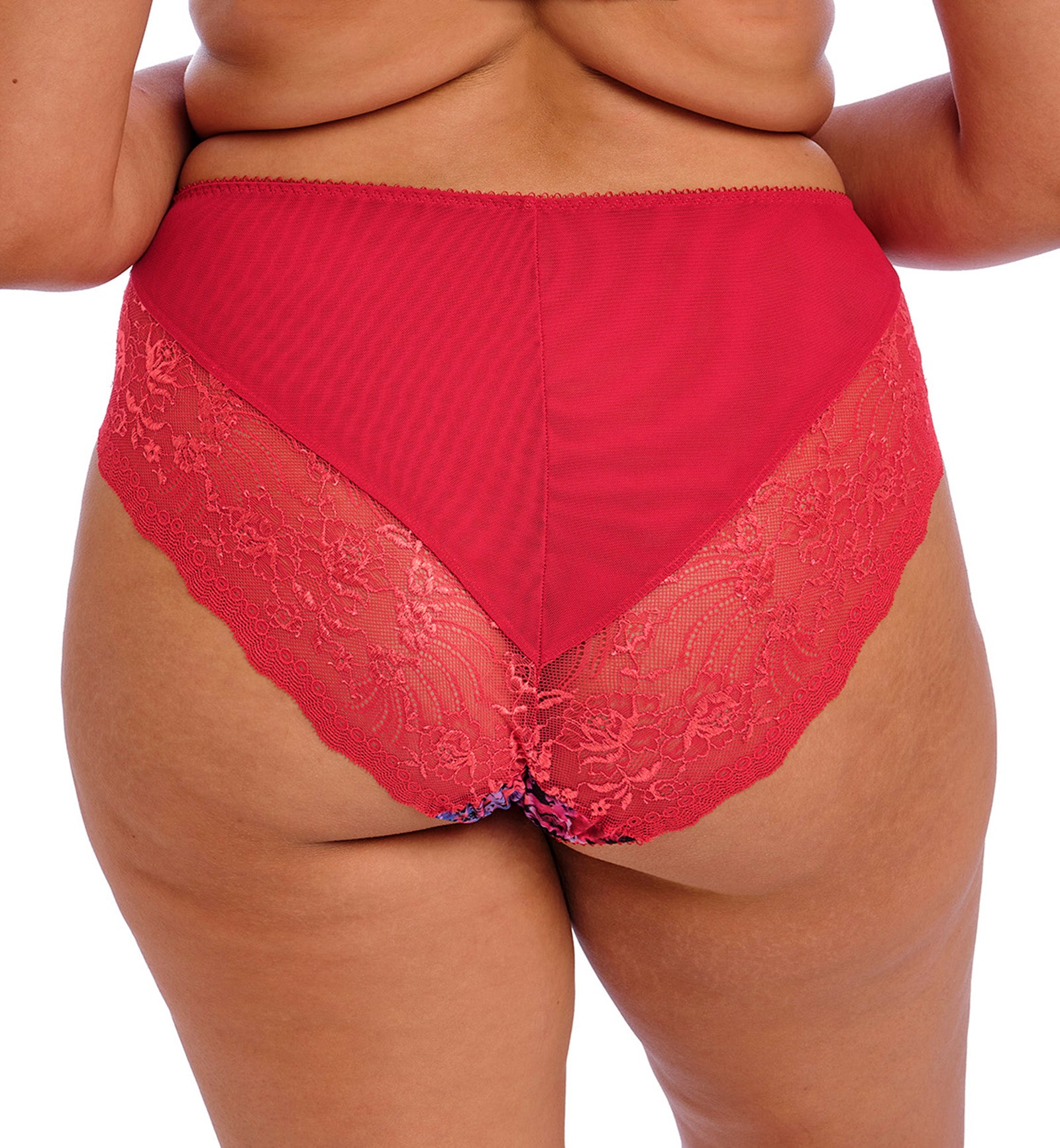 Elomi Morgan High Leg Brief Panty (4118),Medium,Sunset Meadow - Sunset Meadow,Medium