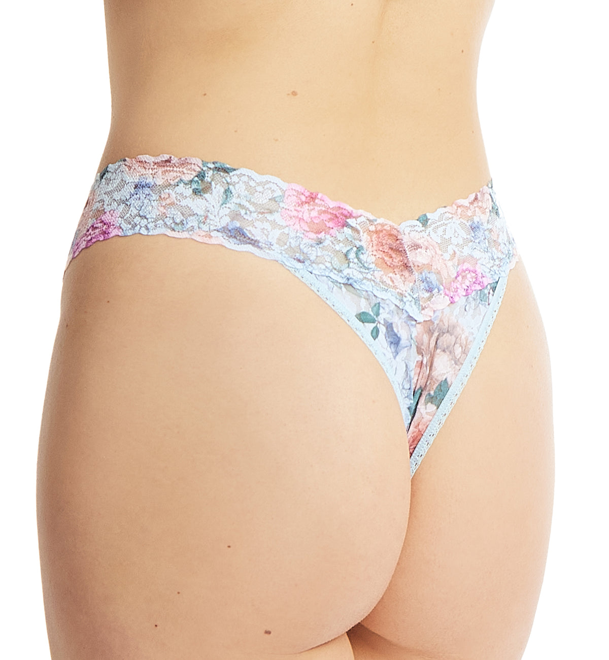 Hanky Panky Signature Lace Printed Original Rise Thong (PR4811P),Tea for Two - Tea for Two,One Size