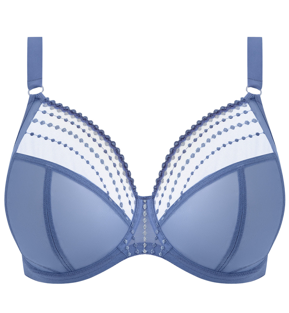 Elomi Matilda Banded Plunge Underwire Bra (8900),32G,Lunar Blue - Lunar Blue,32G