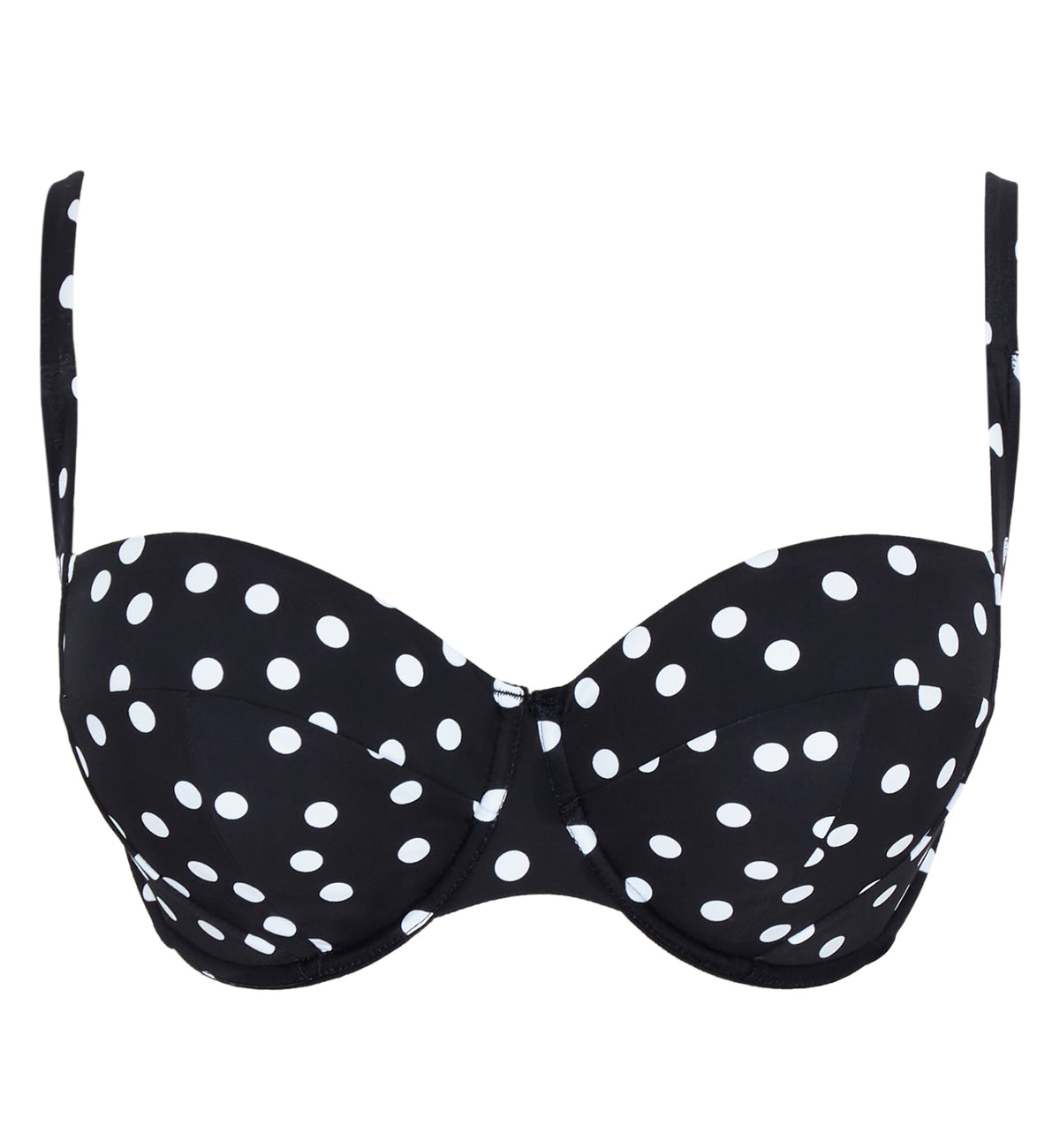 Panache Florence Balcony Underwire Bikini Top (SW2062),28F,Polka Dot Print - Polka Dot Print,28F