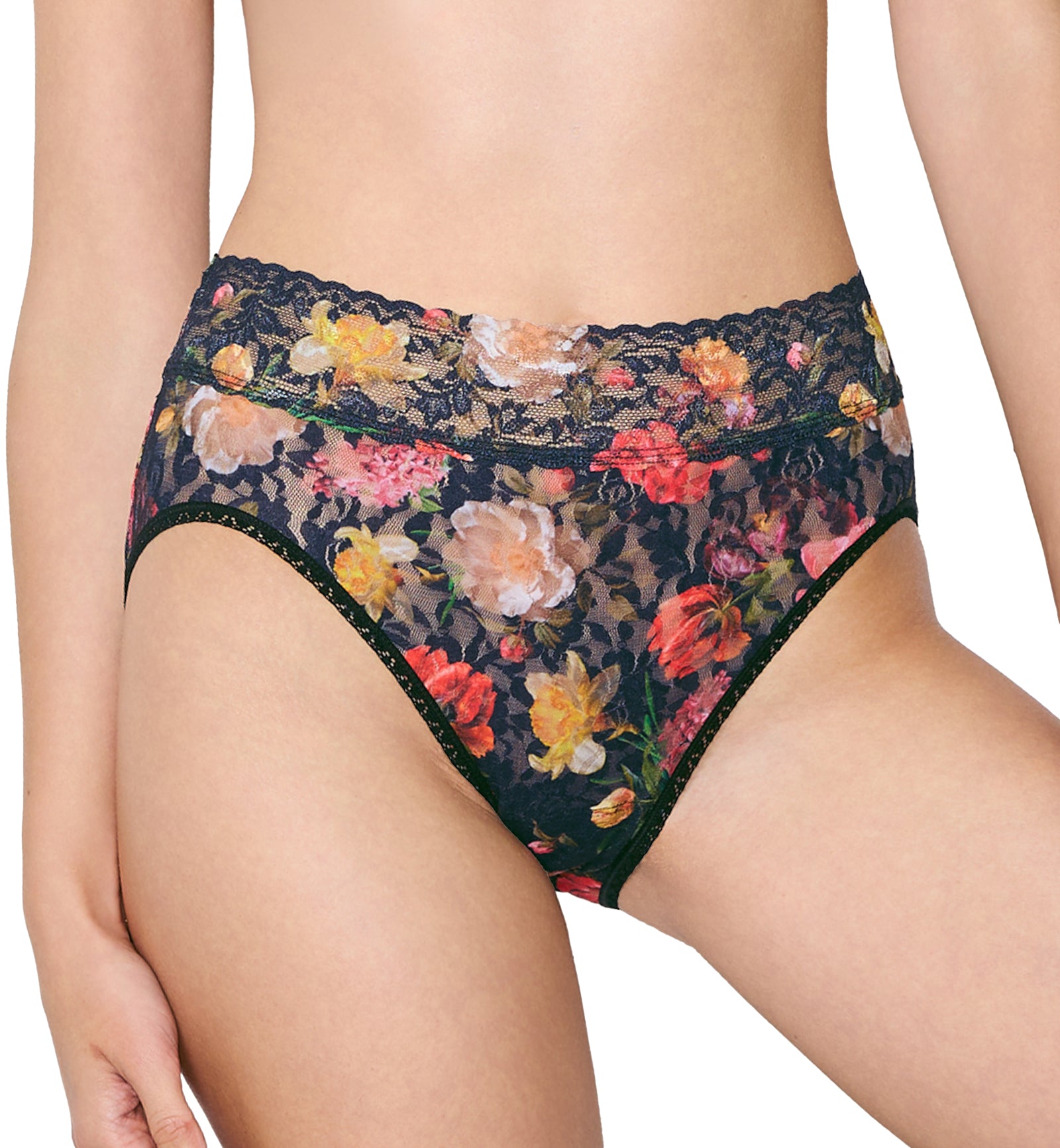 Hanky Panky Signature Lace Printed French Brief (PR461),Small,Moonlit - Moonlit,Small