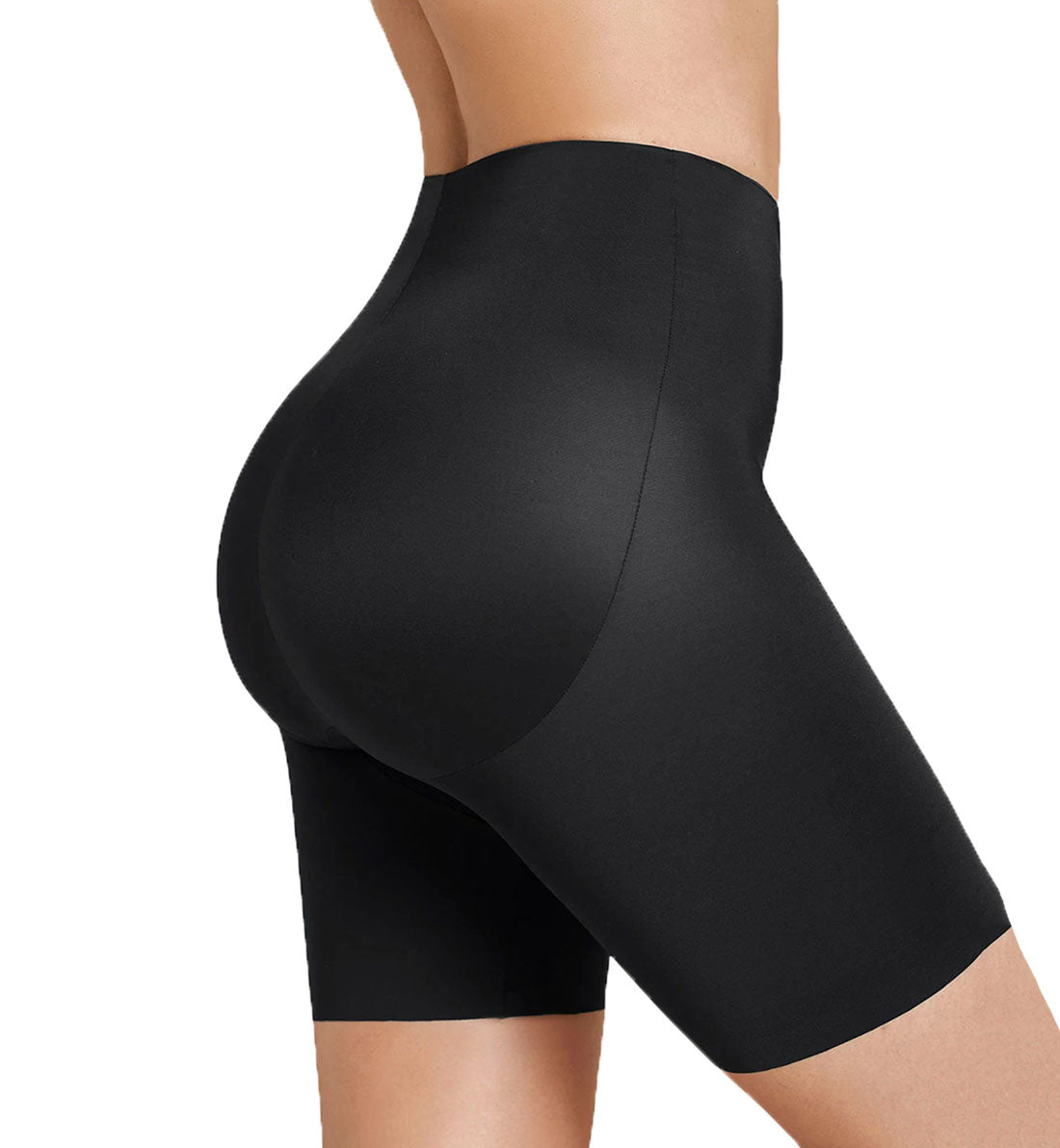 Leonisa Midrise Anti Chafing Butt Lifter Shaper Short (012992),Medium,Black - Black,Medium