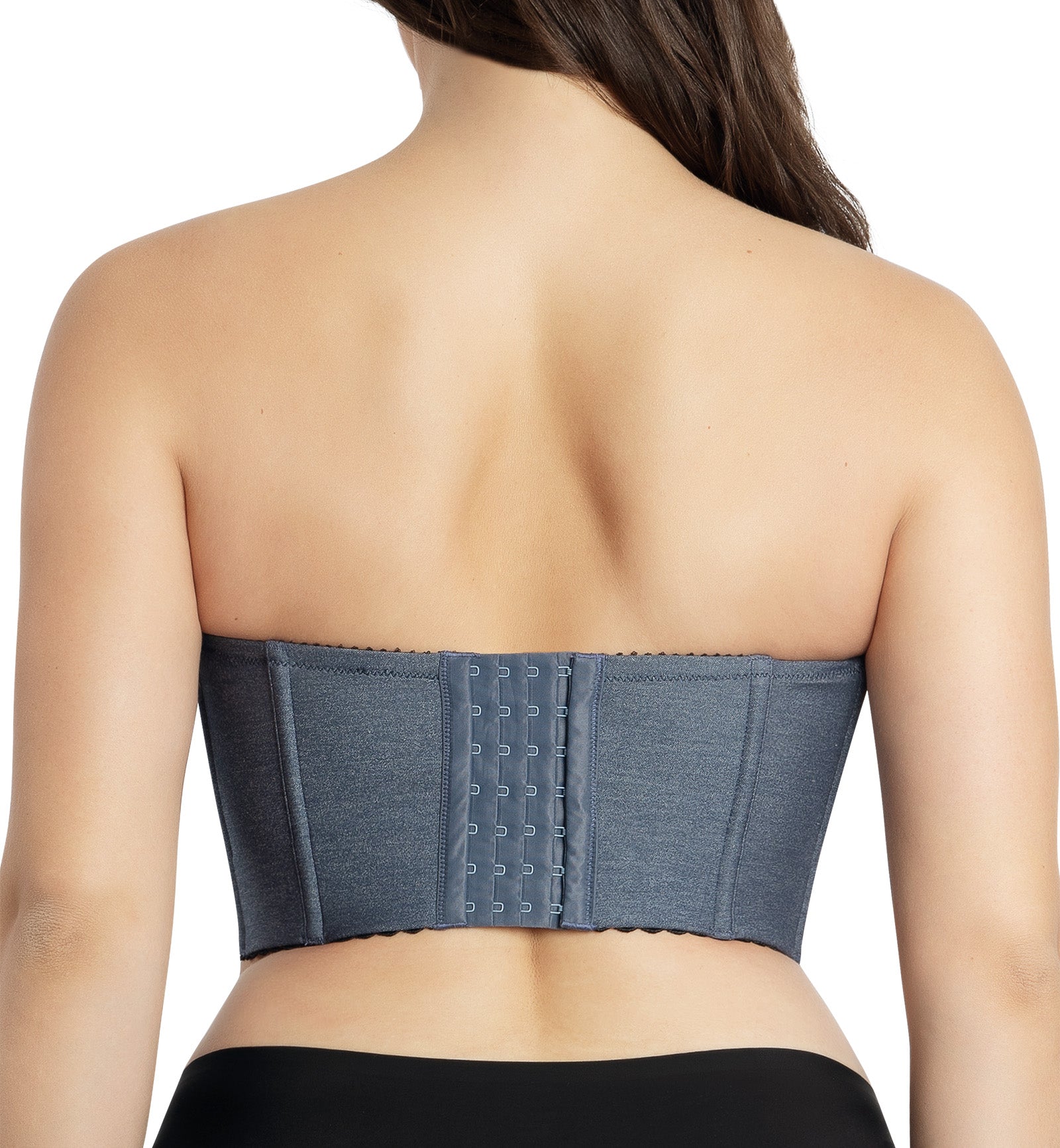 Parfait Dolly Longline Strapless Underwire Bustier (P50118),Small,Dark Blue Denim - Dark Blue Denim,Small