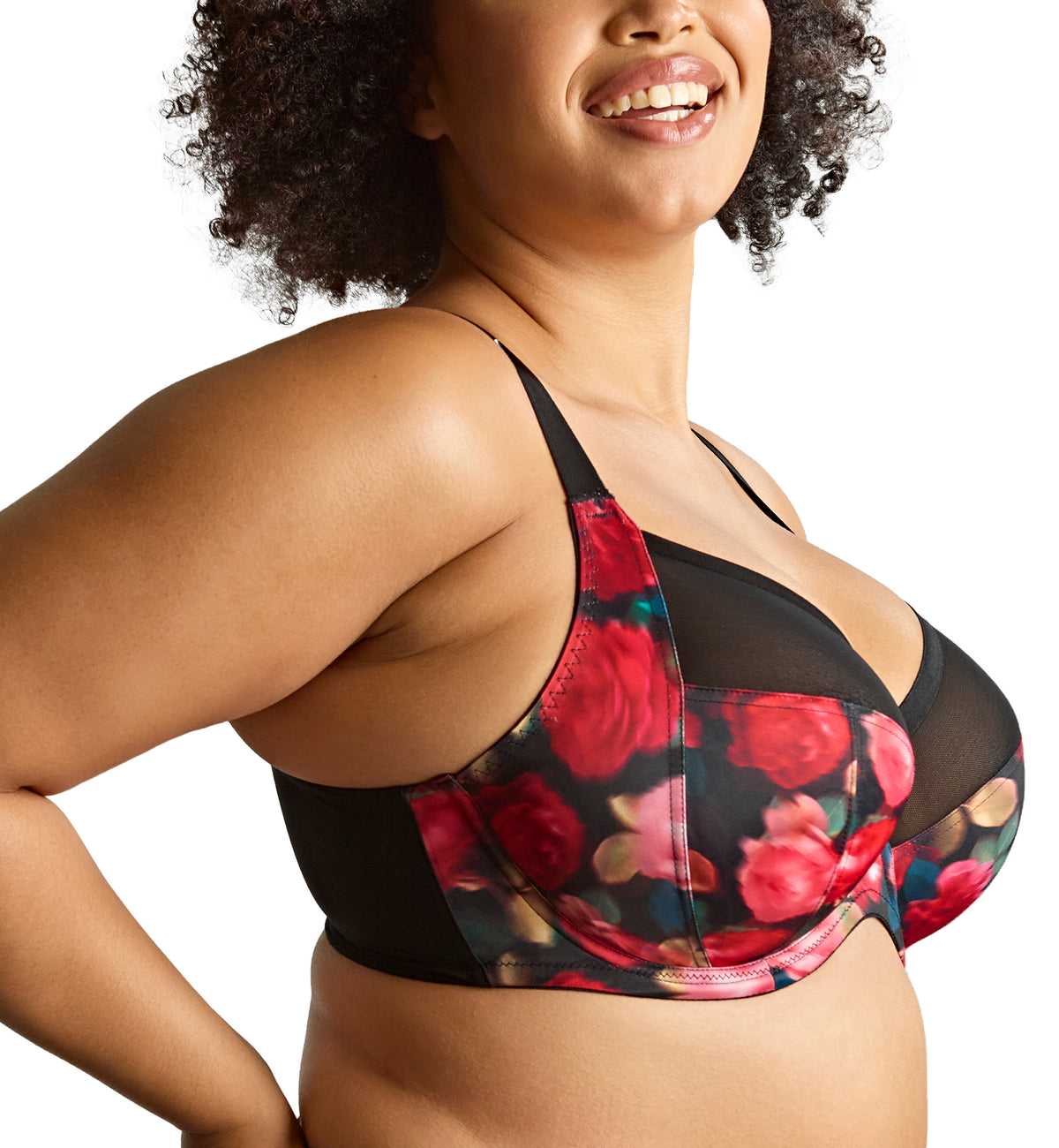 Sculptresse by Panache Bliss Full Cup Underwire Bra (10685),34F,Rose Print - Rose Print,34F