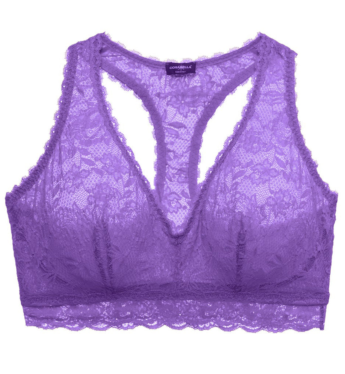 Cosabella NSN SUPER CURVY Racie Racerback Bralette (NEVER1365),XS,Cyclamen - Cyclamen,XS