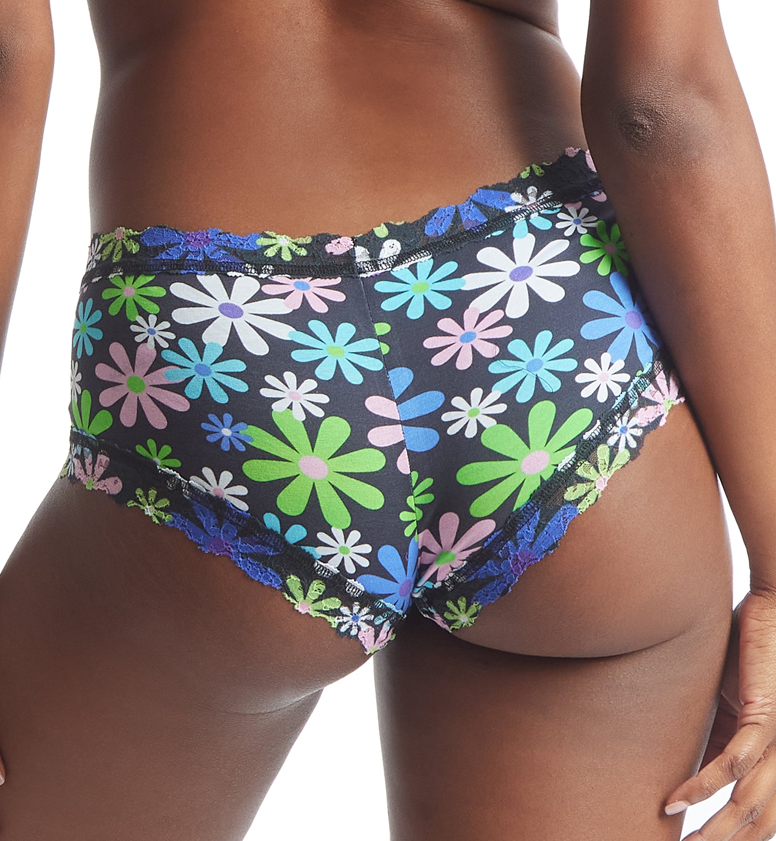 Hanky Panky Cotton Printed Boyshort (PR891281),XS,Pure Joy - Pure Joy,XS