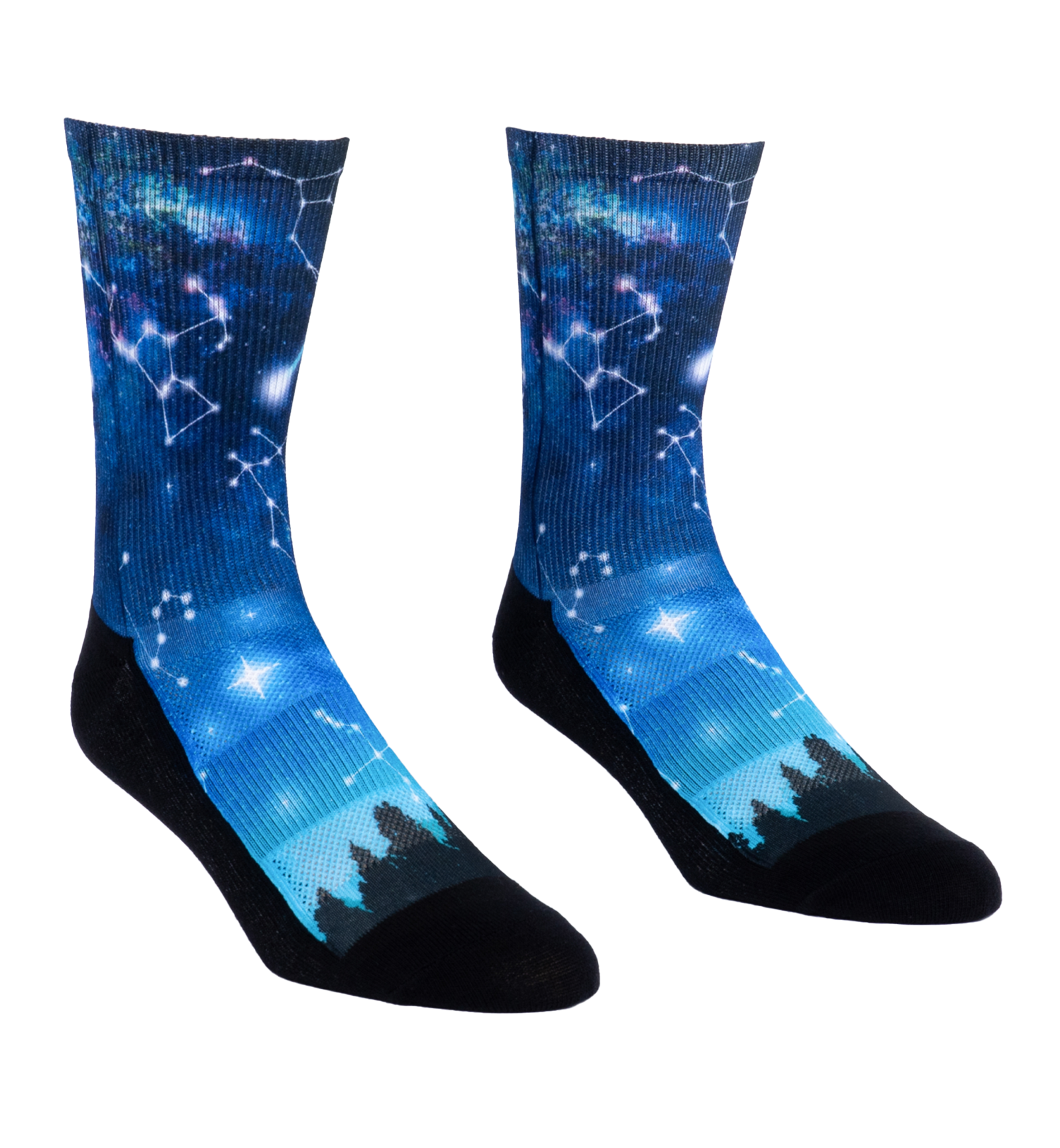 SOCK it to me Athletic Printed Performance Crew Socks (AP0003),Stargazer - Stargazer,One Size