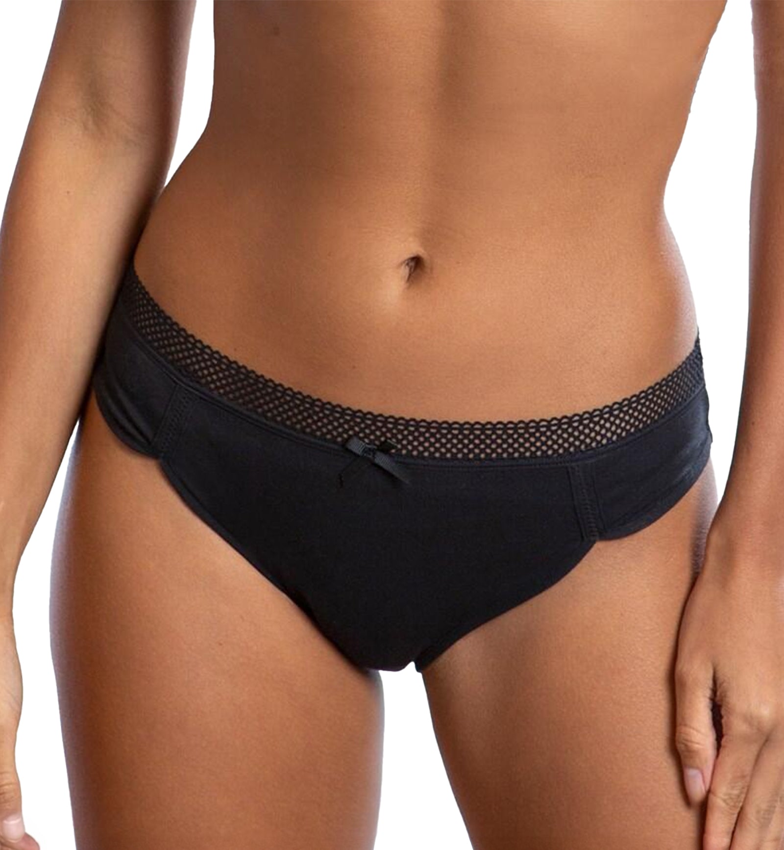 Pour Moi Love To Lounge Cotton Brief (20103),XS,Black - Black,XS