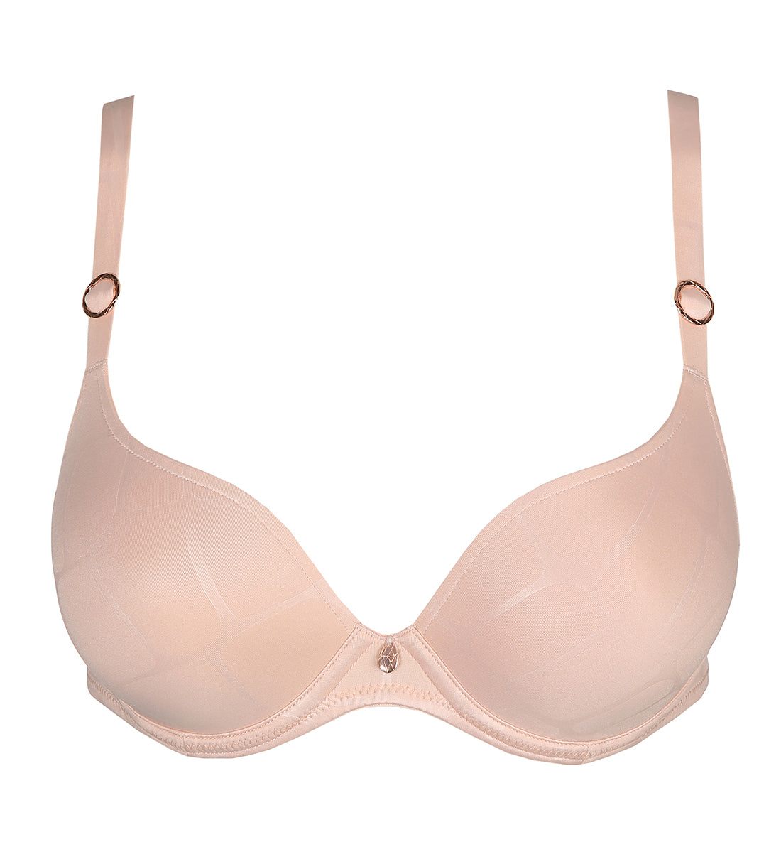 Marie Jo Yoshua Heart Shape Padded Underwire Bra (0122216),32A,Silky Tan - Silky Tan,32A