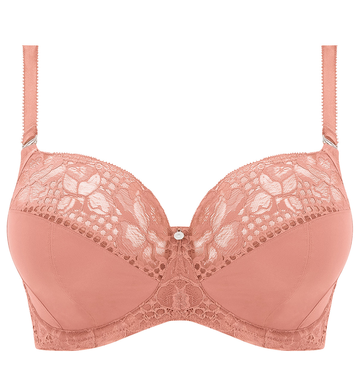 Fantasie Reflect Side Support Stretch Lace Underwire Bra (101801),30F,Sunset - Sunset,30F