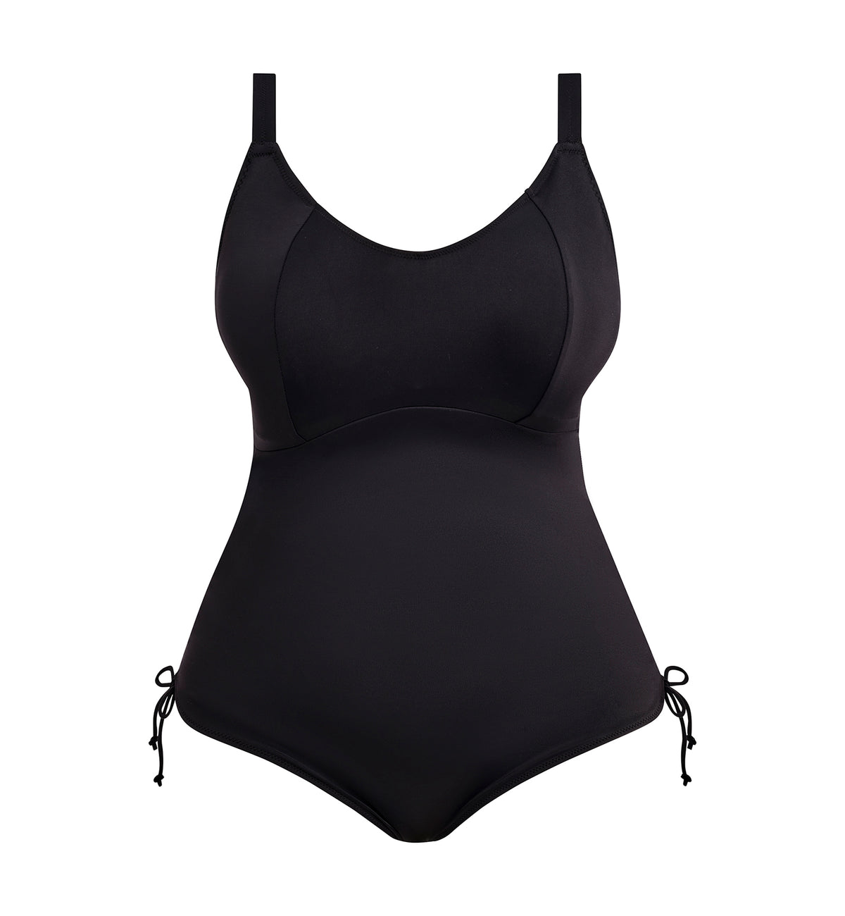 Elomi Plain Sailing Non Wire One Piece Swimsuit (ES7281),34G,Black - Black,34G