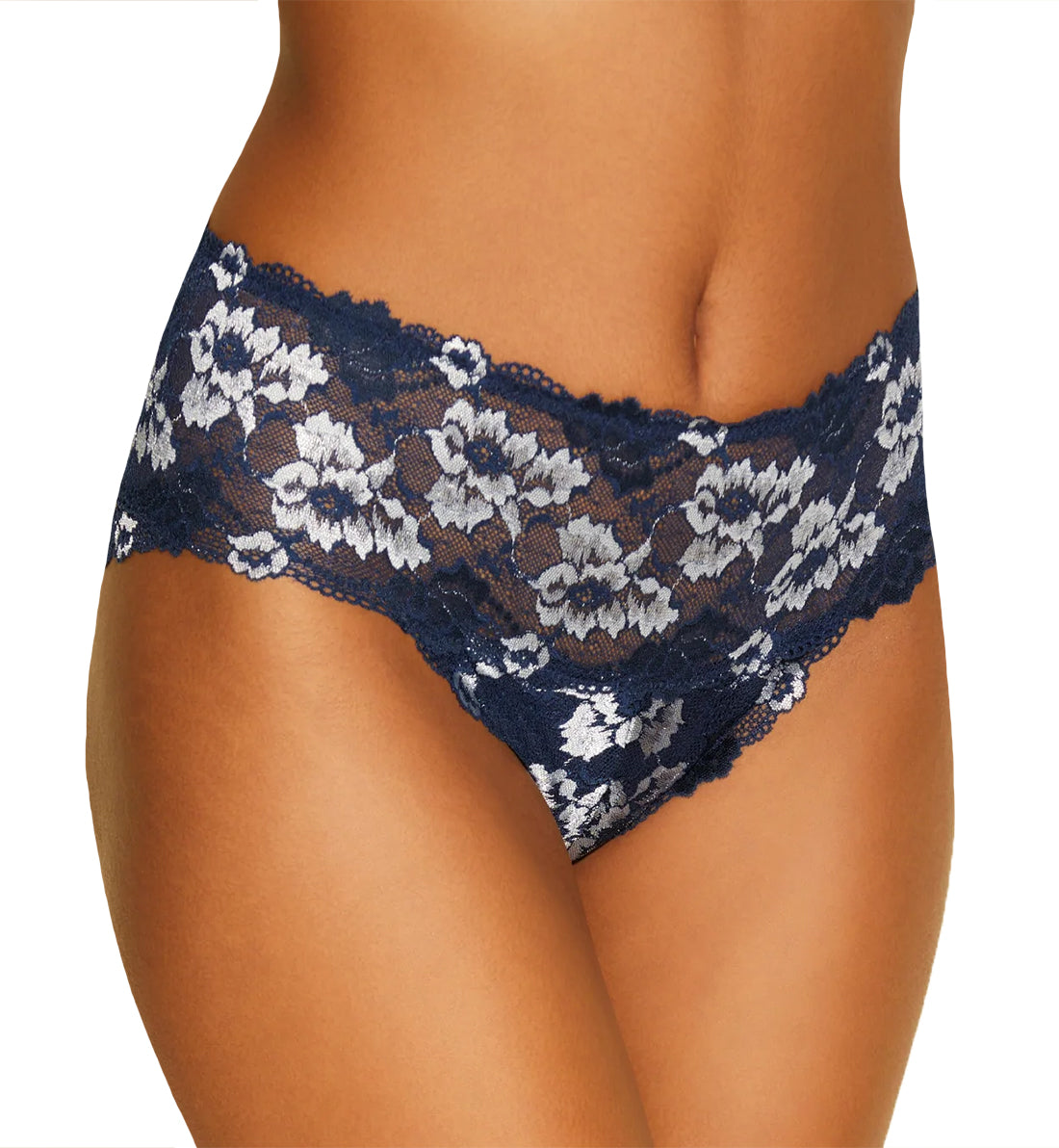 Cosabella Savona High Waist Brief Panty (SAVON0562),Small,Nocturnal/Ivory - Nocturnal/Ivory,Small