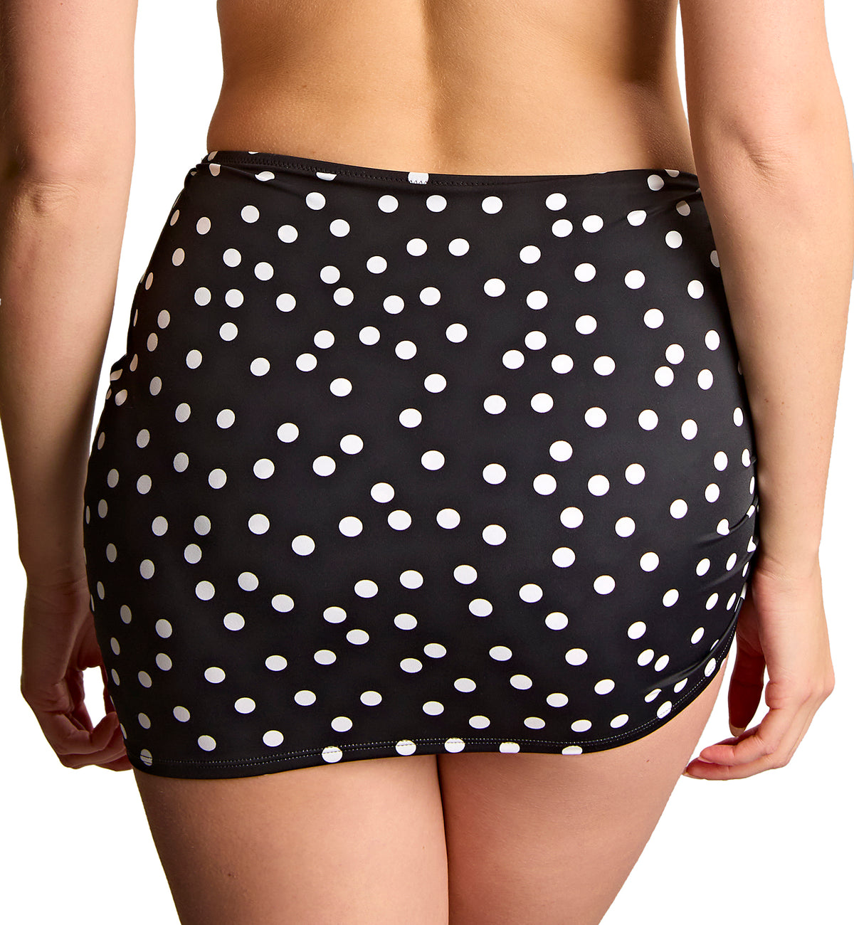 Panache Skirted Swim Brief (SW2078),XS,Polka Dot Print - Polka Dot Print,XS