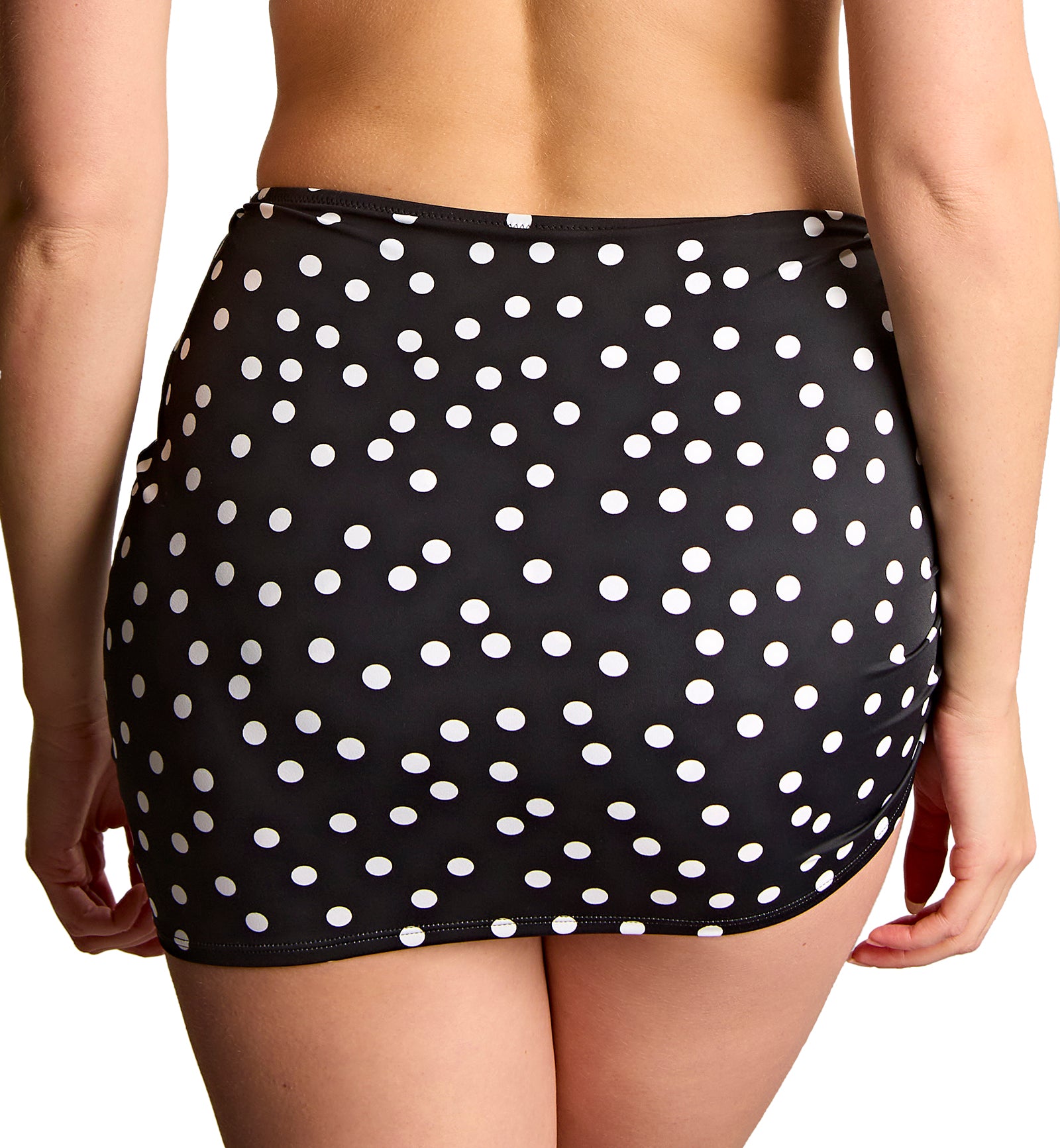 Panache Skirted Swim Brief (SW2078),XS,Polka Dot Print - Polka Dot Print,XS