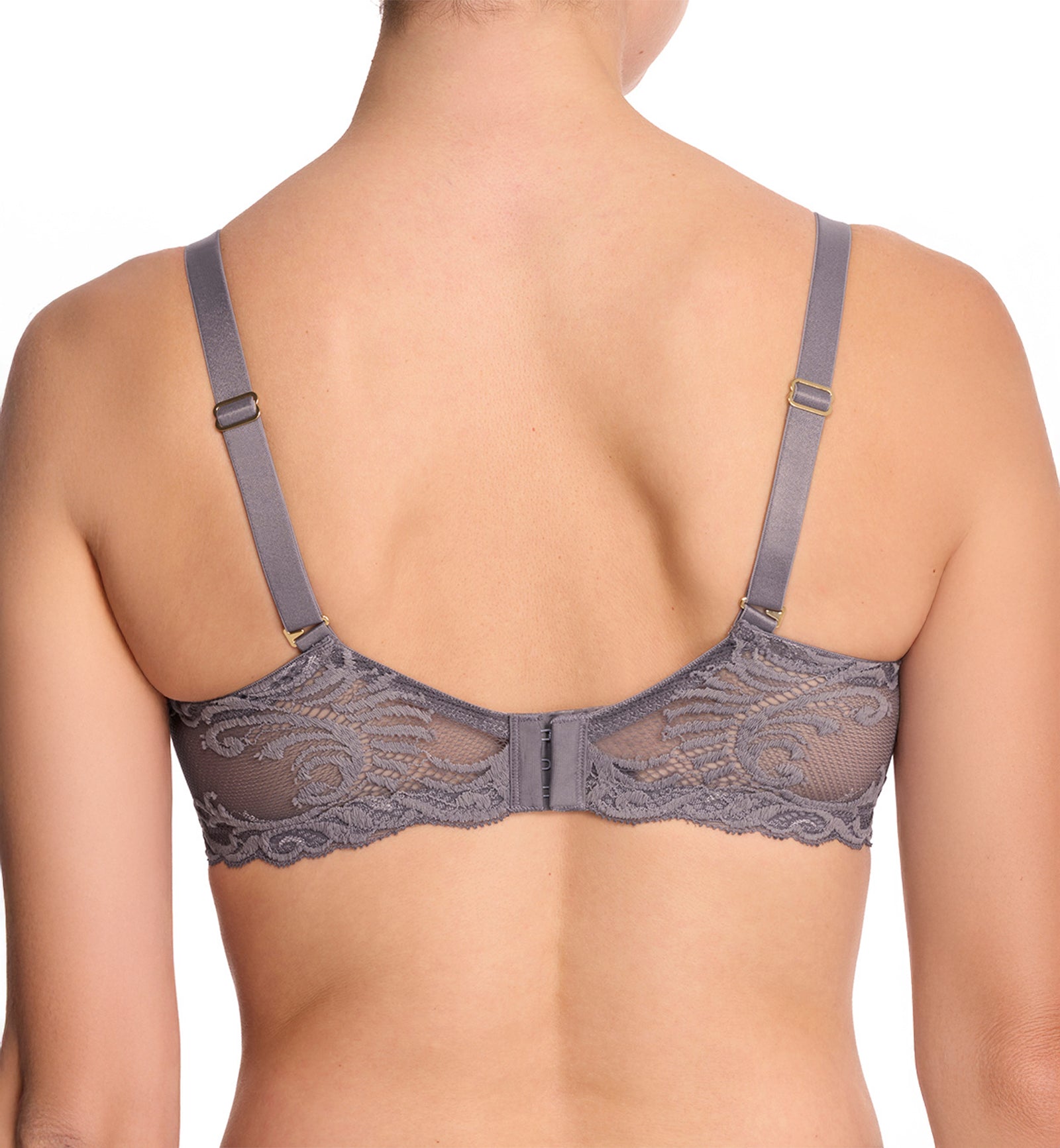 Natori Feathers Full Figure Contour Plunge Underwire Bra (741299),30DDD,Nickel - Nickel,30DDD