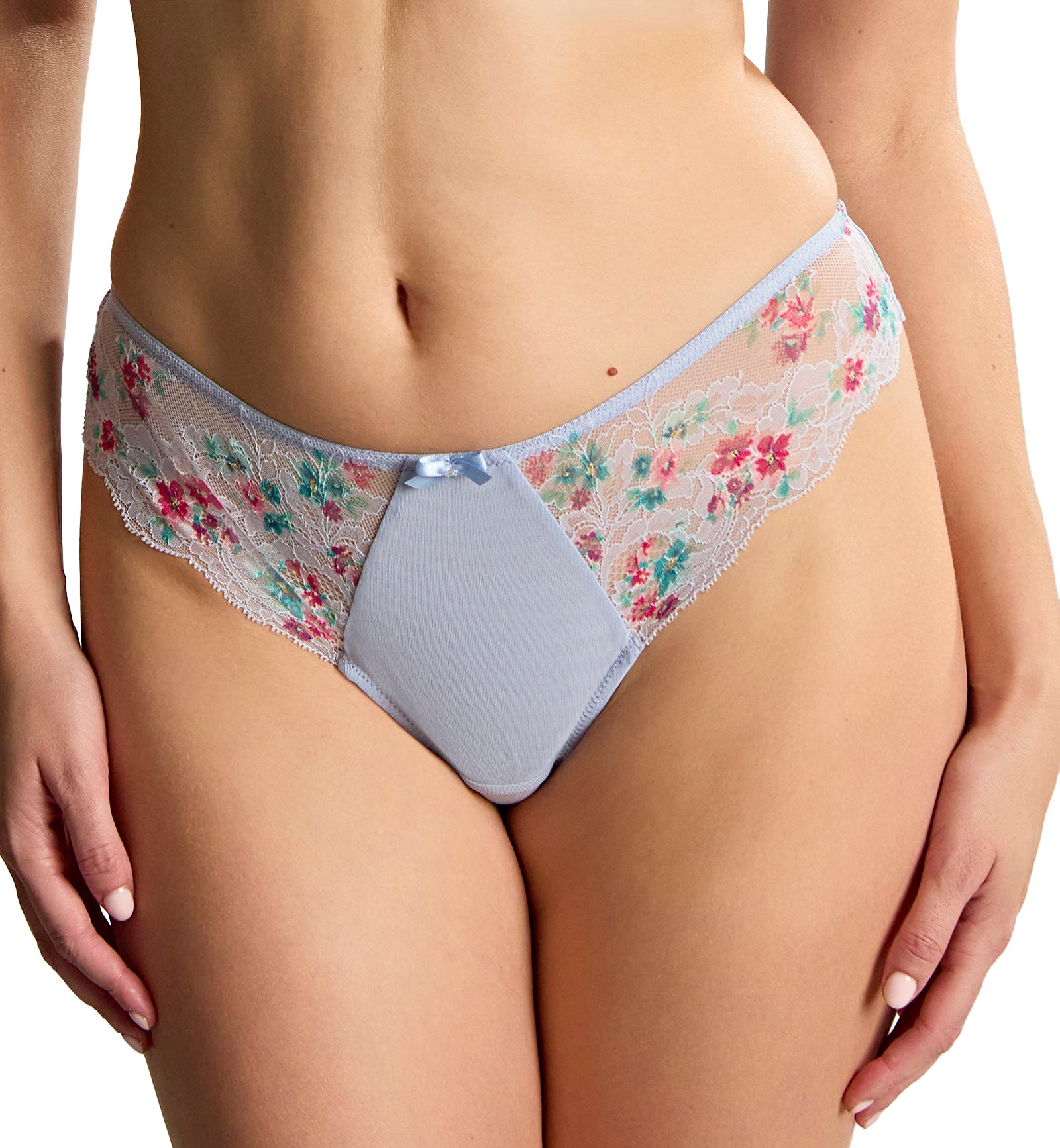 Panache Ana Brazilian Thong (9399),XS,Cornflower - Cornflower,XS