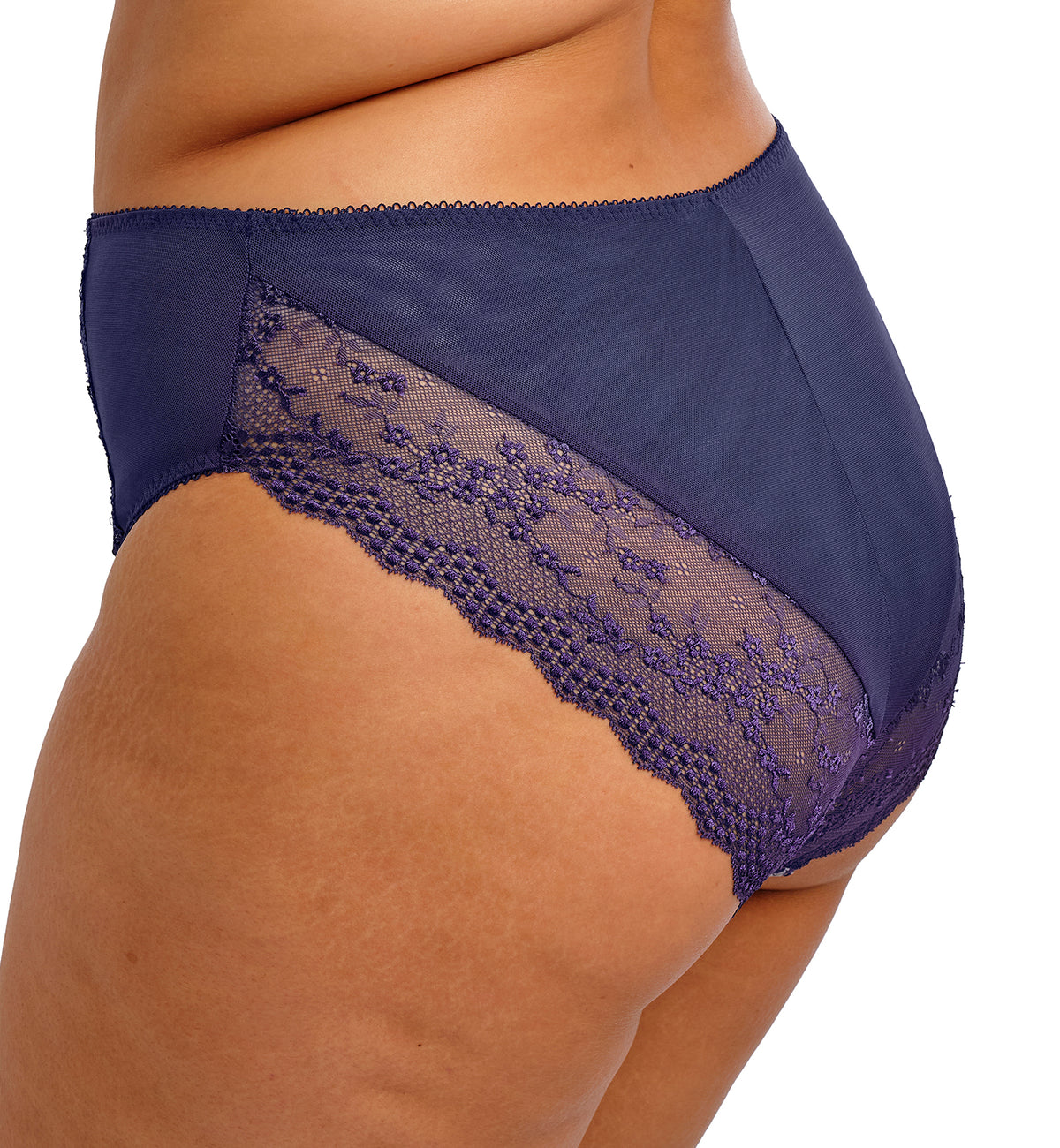 Elomi Lucie Matching High Leg Brief (4498),Medium,Midnight - Midnight,Medium