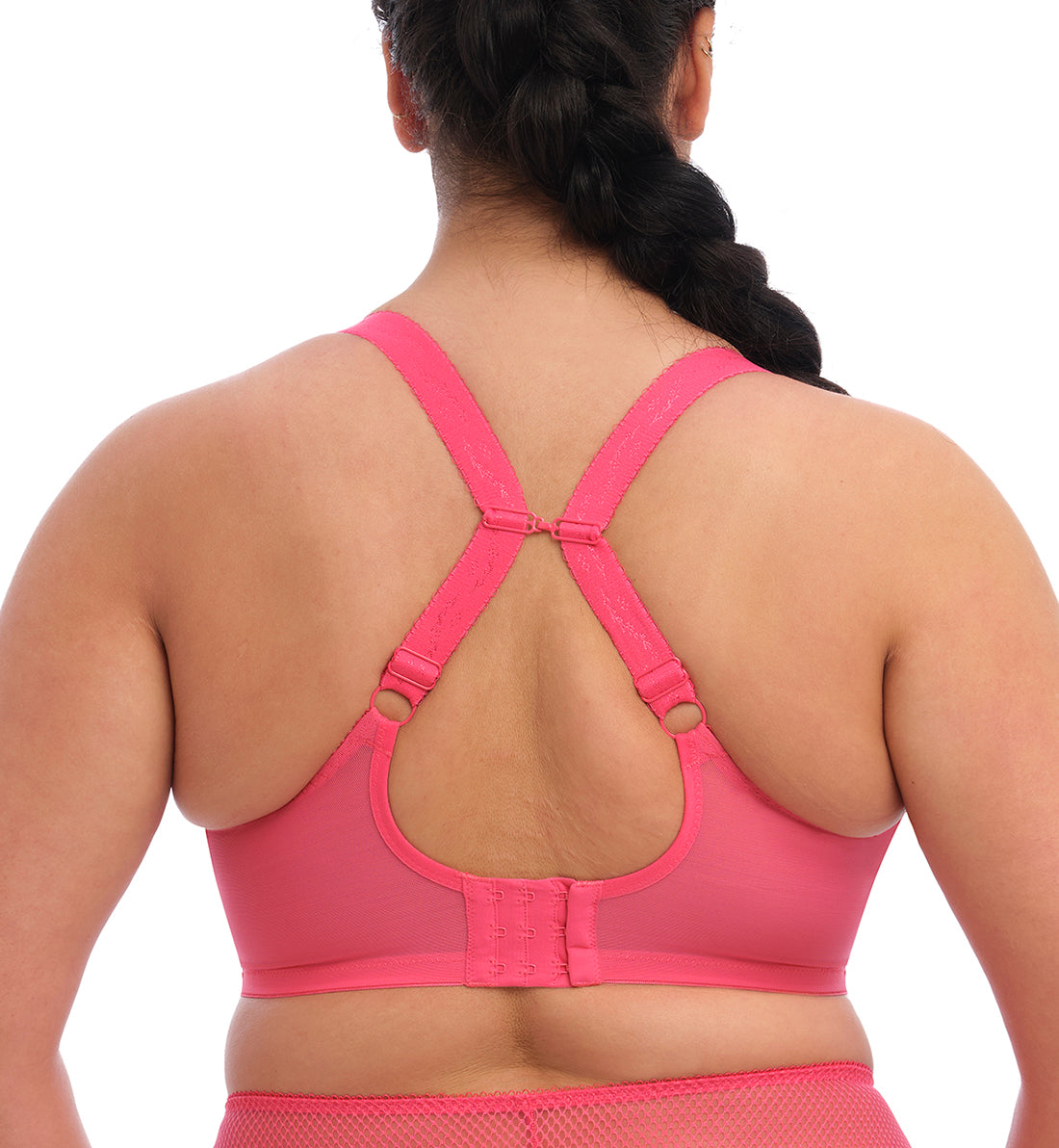 Elomi Charley Banded Plunge Underwire Bra (4380),32GG,Honeysuckle - Honeysuckle,32GG