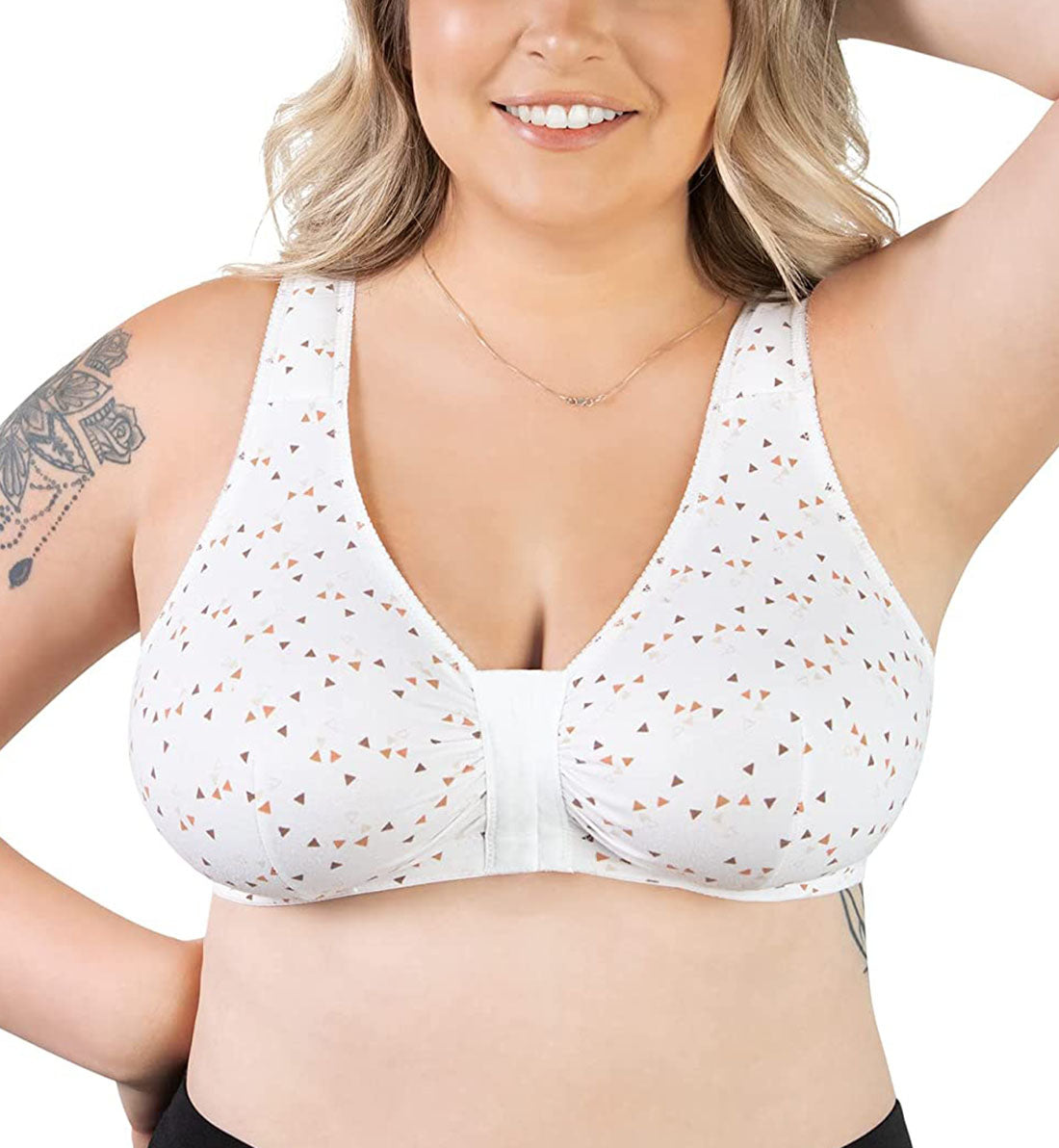 Leading Lady Meryl Cotton Front Closure Bra (110)- Toasted Toffee Tria -  Breakout Bras