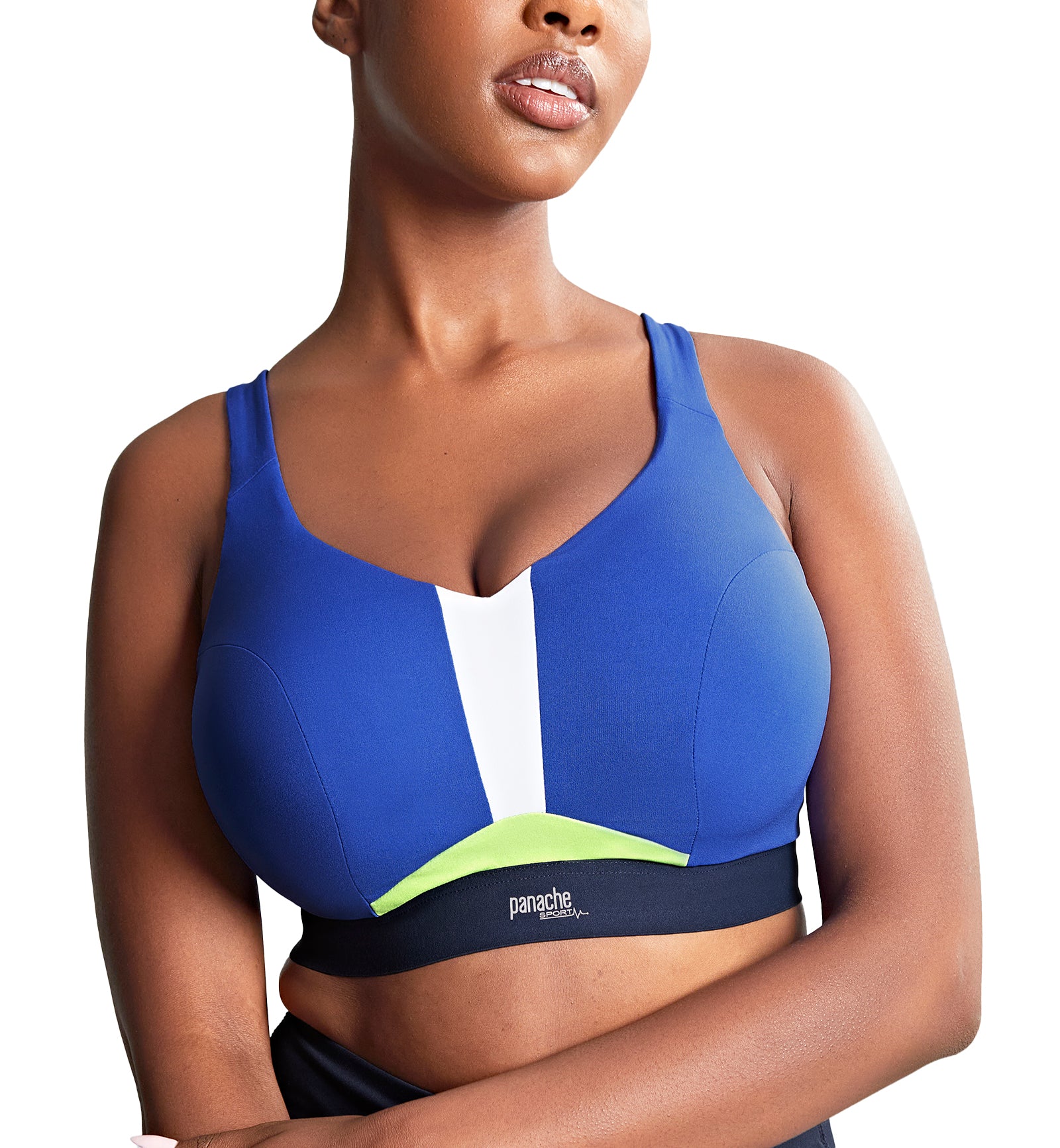 Panache Endurance Ultra Perform Non-padded Underwire Sports Bra (5022),28E,Blue - Blue,28E
