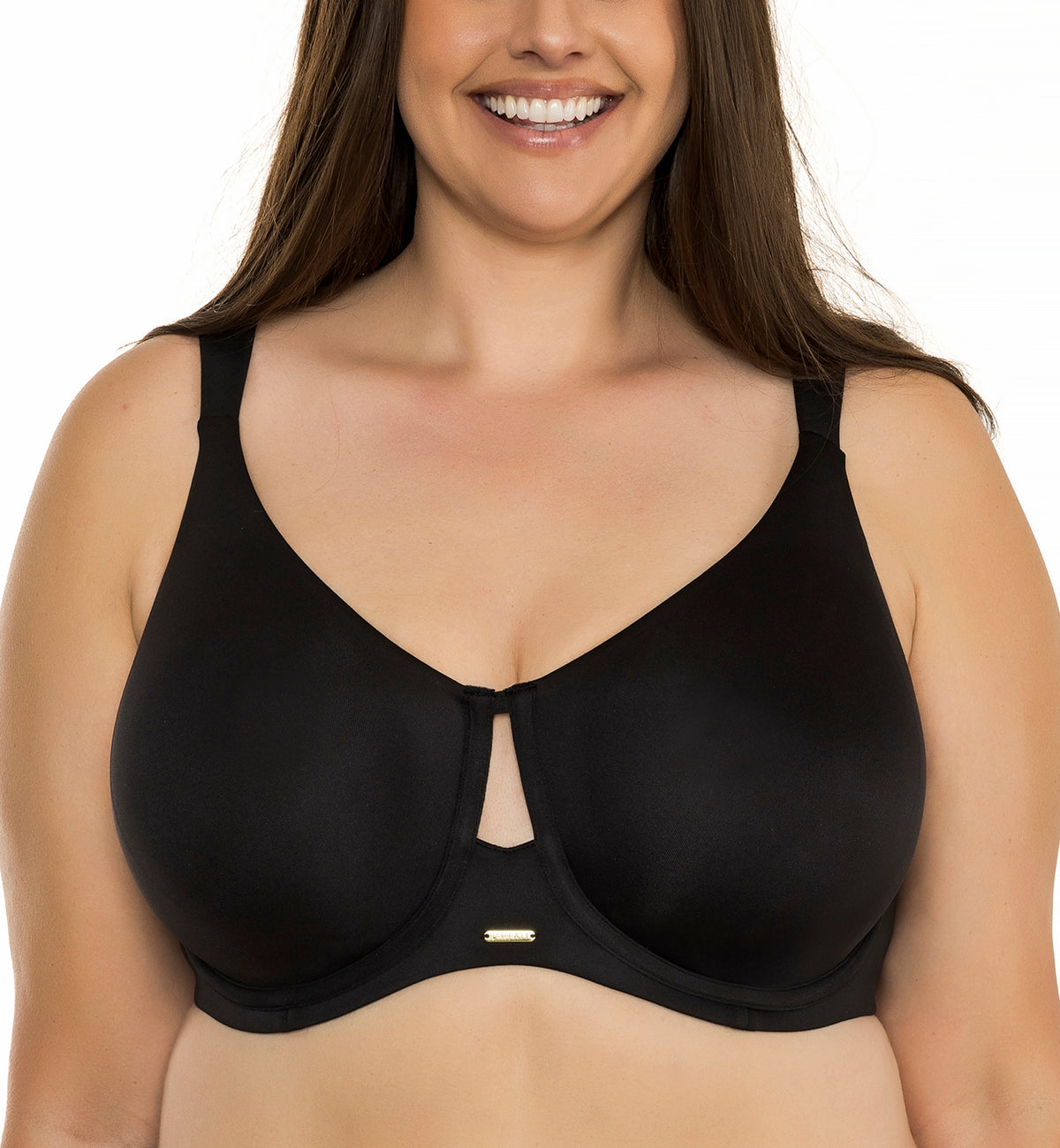 Parfait Emily Unlined Seamless Full Cup Underwire Bra (P7800),30D,Black - Black,30D