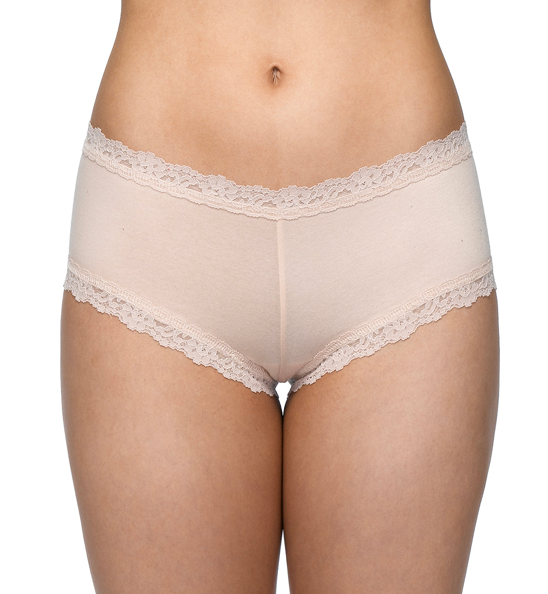 Hanky Panky Cotton Boyshort (891281),XS,Chai - Chai,XS