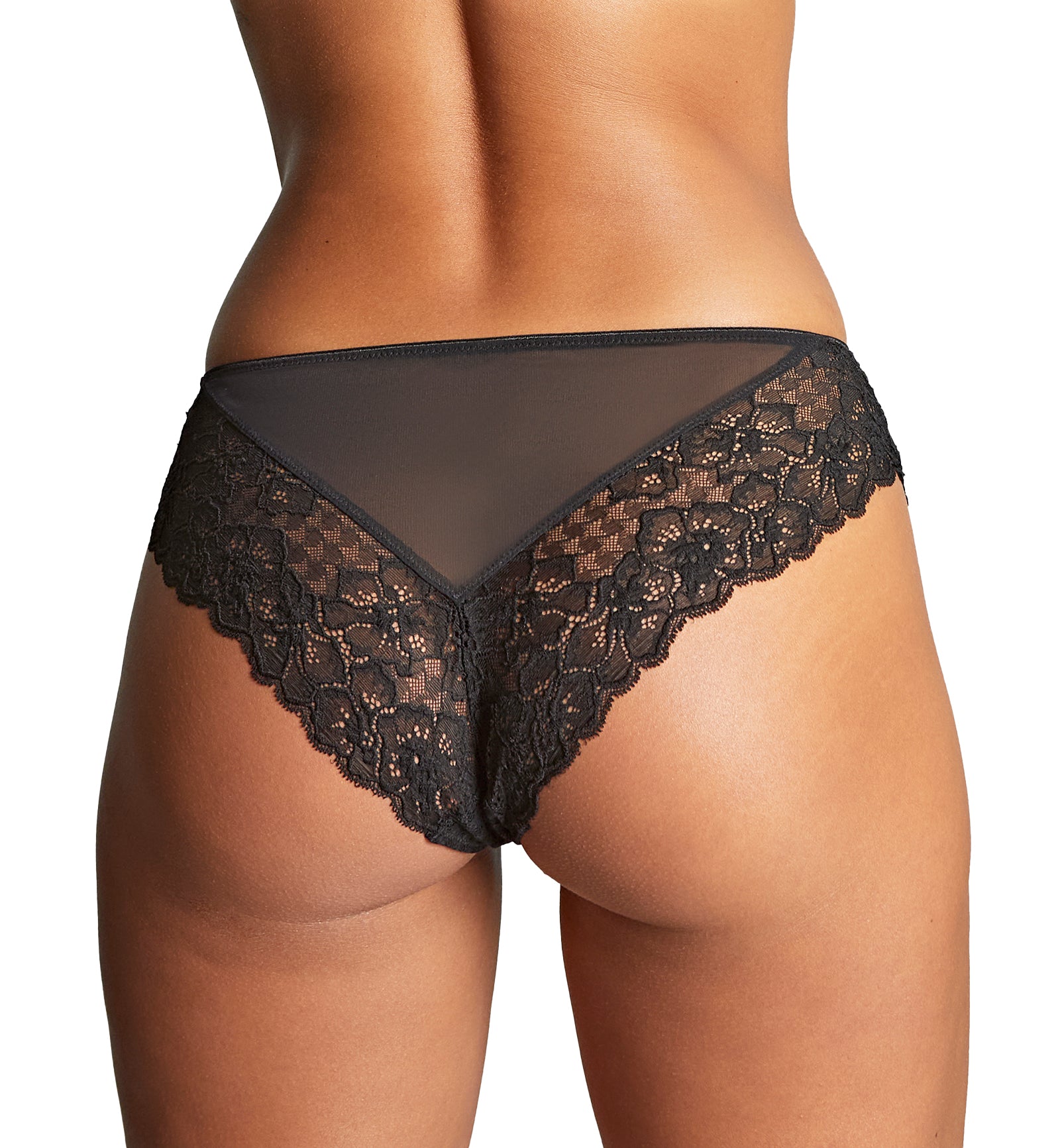 Panache Envy Brazilian Brief (7281),XS,Black - Black,XS