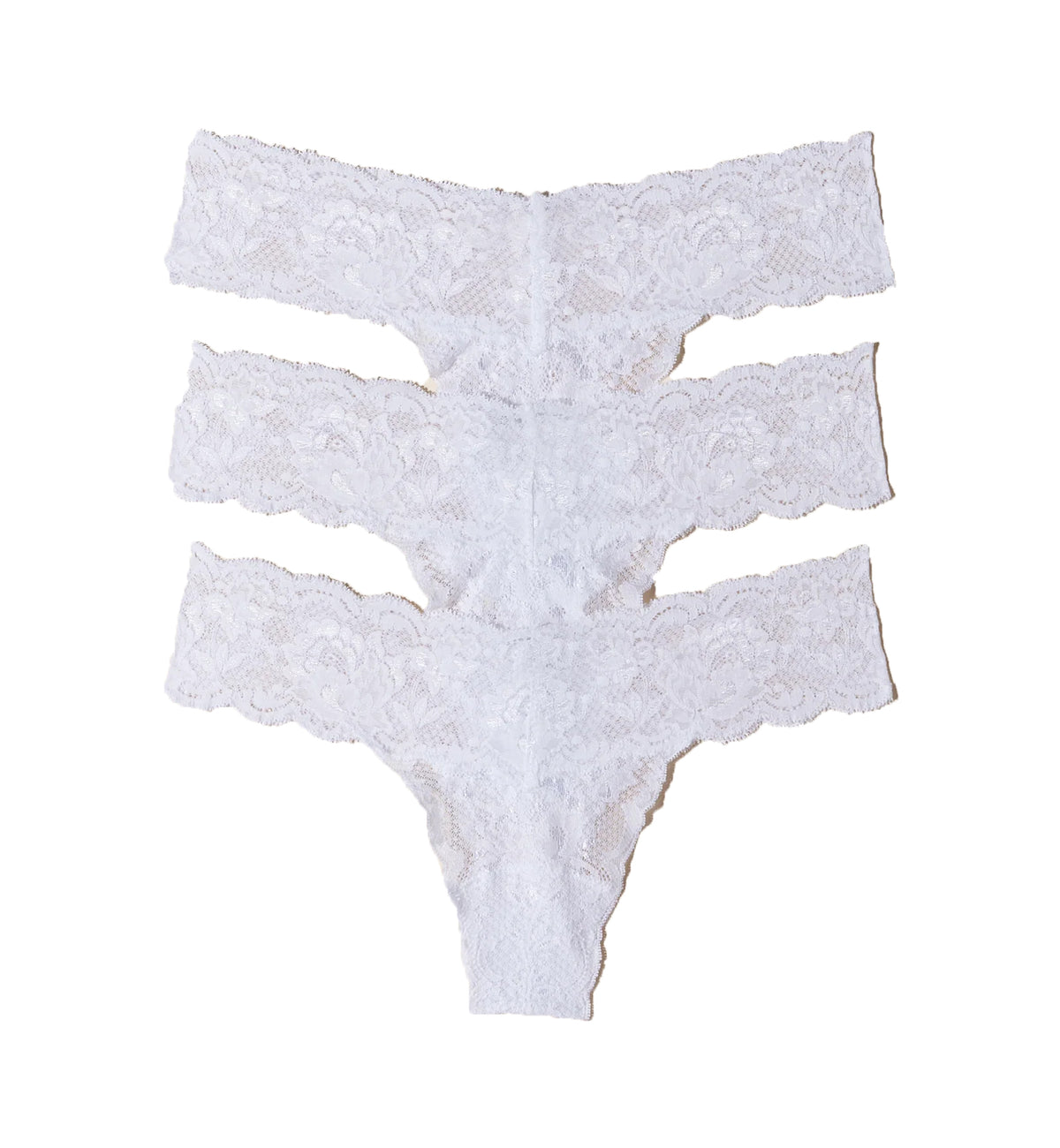 Cosabella NSN 3 PACK Cutie Low Rise Thongs (NSNPK0321),All White - All White,O/S