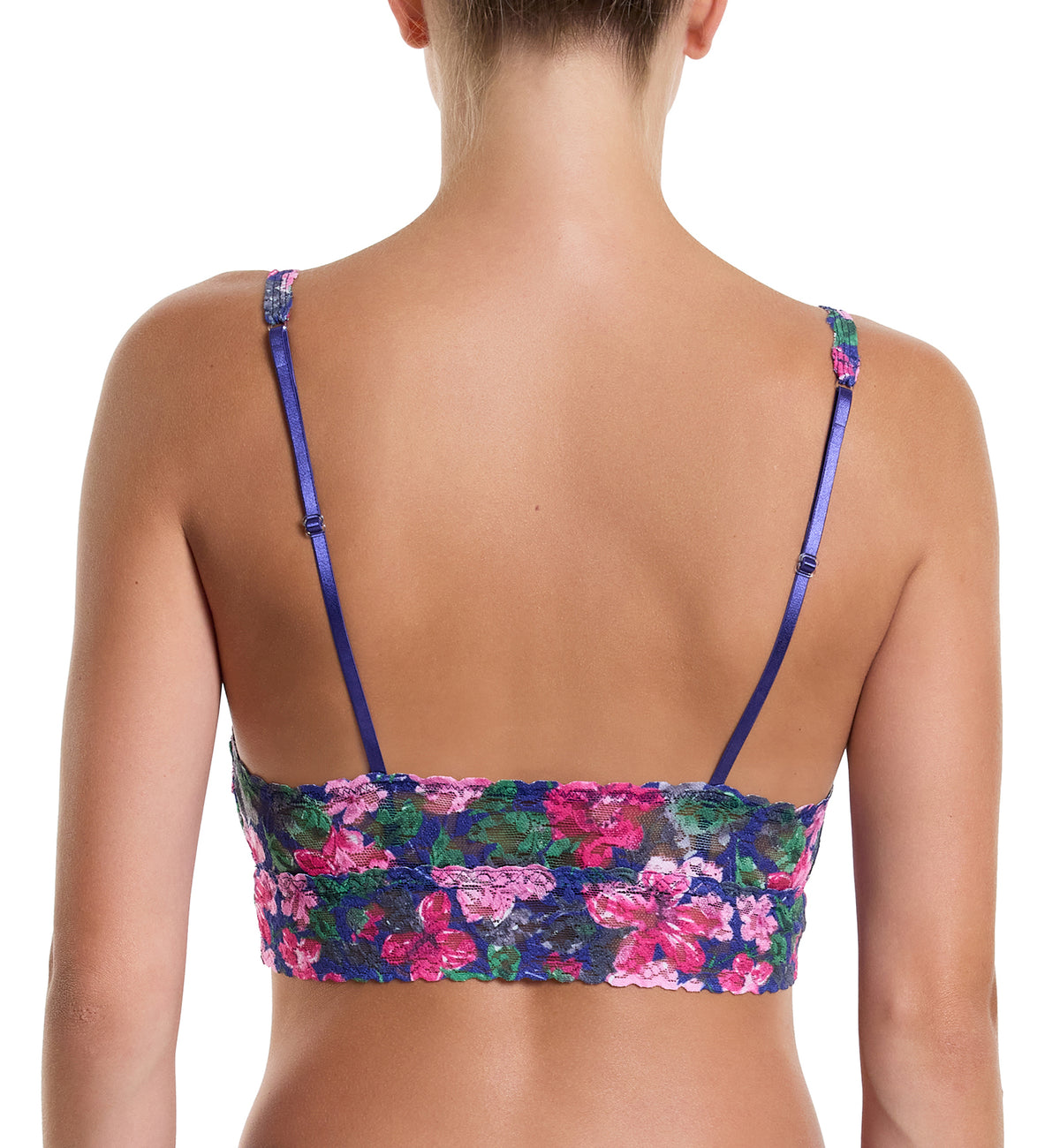 Hanky Panky Printed V-neck Retro Bralette (PR9K7272),Large,Tis The Season - Tis The Season,Large