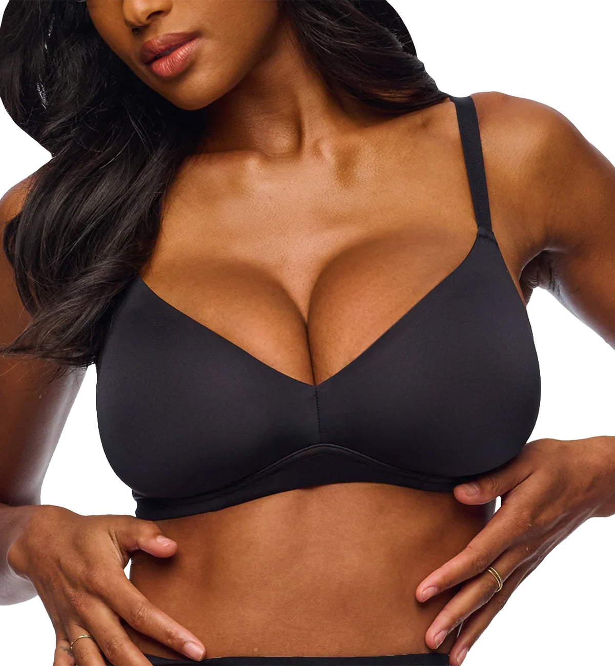 Cosabella Lisciante CURVY Bralette (LISCI1342),XS,Black - Black,XS