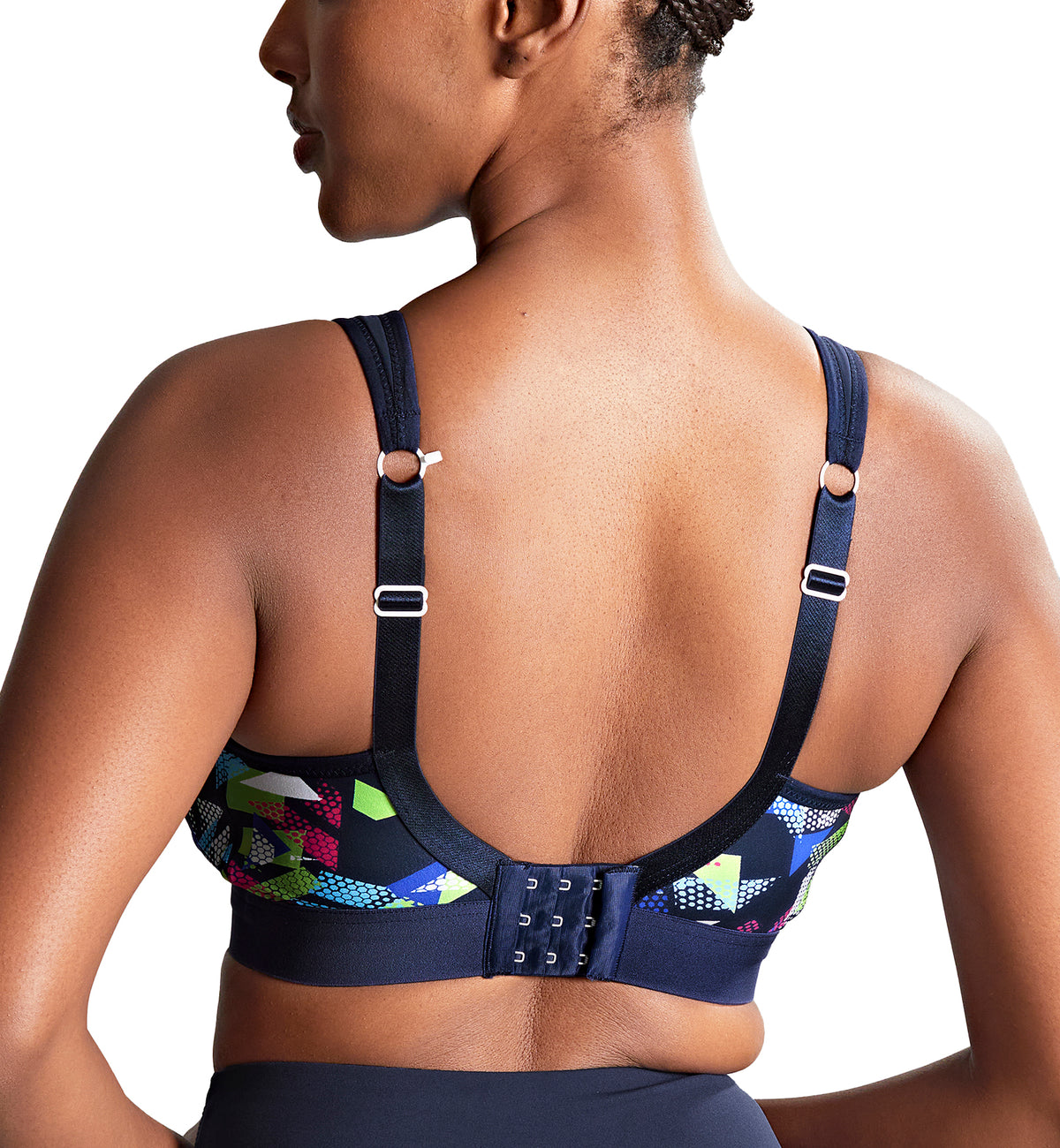 Panache Boundless Racerback Non-Wire Sports Bra (7341B),28FF,Graphic Print - Graphic Print,28FF