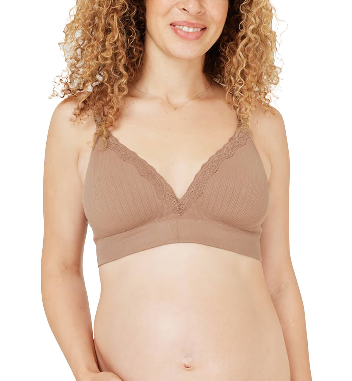 Cake Tutti Frutti Non-Wired Padded Nursing Bra (29-1053),Small,Mocha - Mocha,Small E thru FF