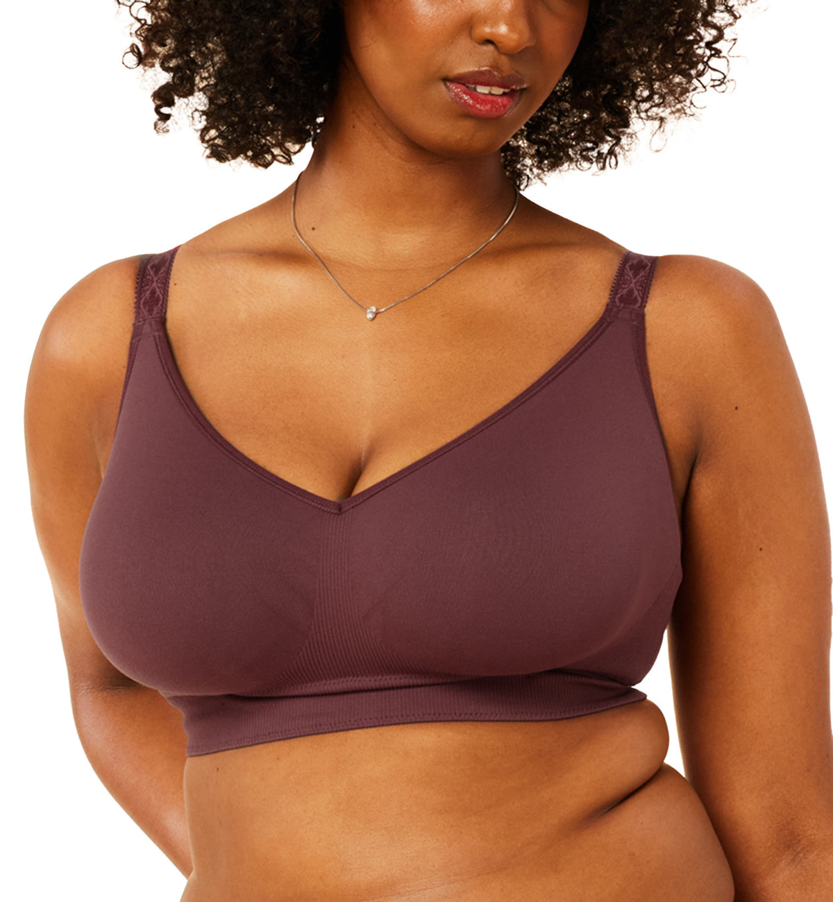 Sugar Candy by Cake Seamless Basic Everyday Softcup Bra (28-8005),Small,Plum - Plum,Small