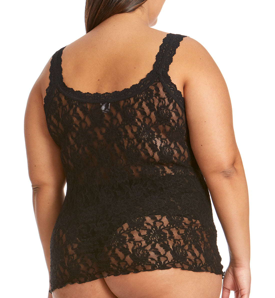 Hanky Panky Signature Lace Unlined Camisole PLUS (1390LX),1X,Black - Black,1X
