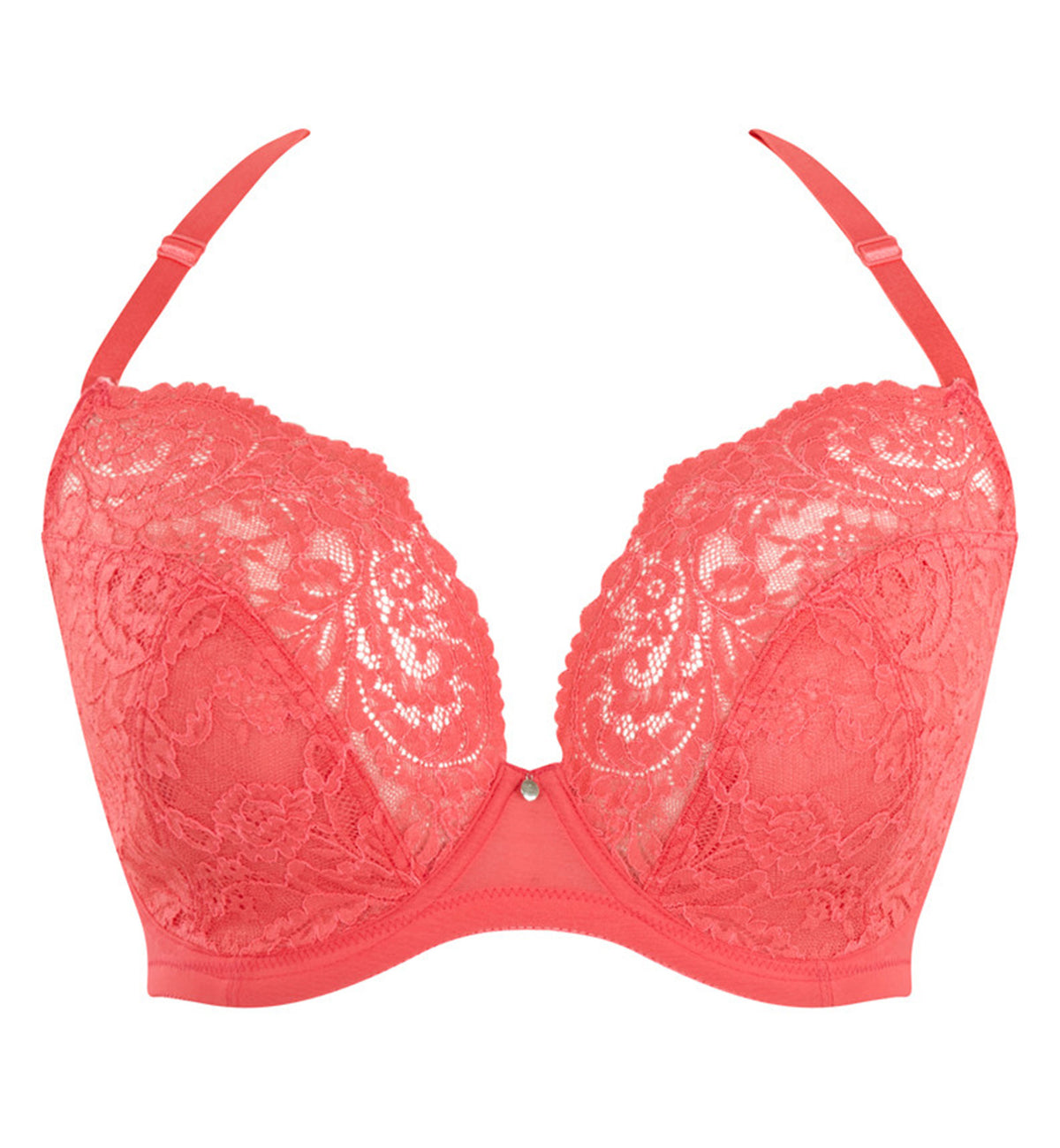 Cleo by Panache Addison Non Padded Plunge Underwire Bra (10616),28F,Paradise Pink - Paradise Pink,28F
