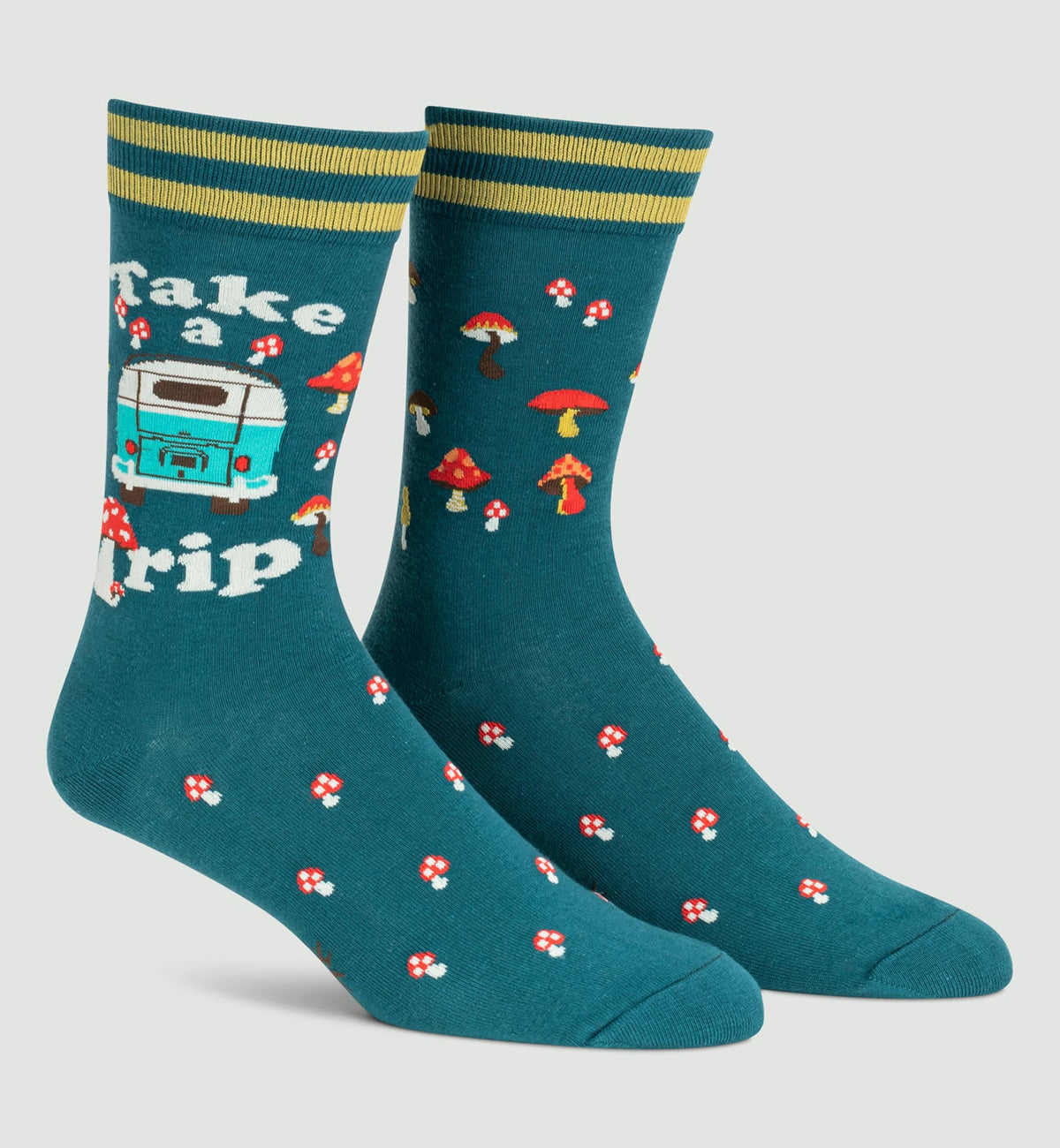 SOCK it to me Men's Crew Socks (MEF0625),Take A Trip - Take A Trip,One Size