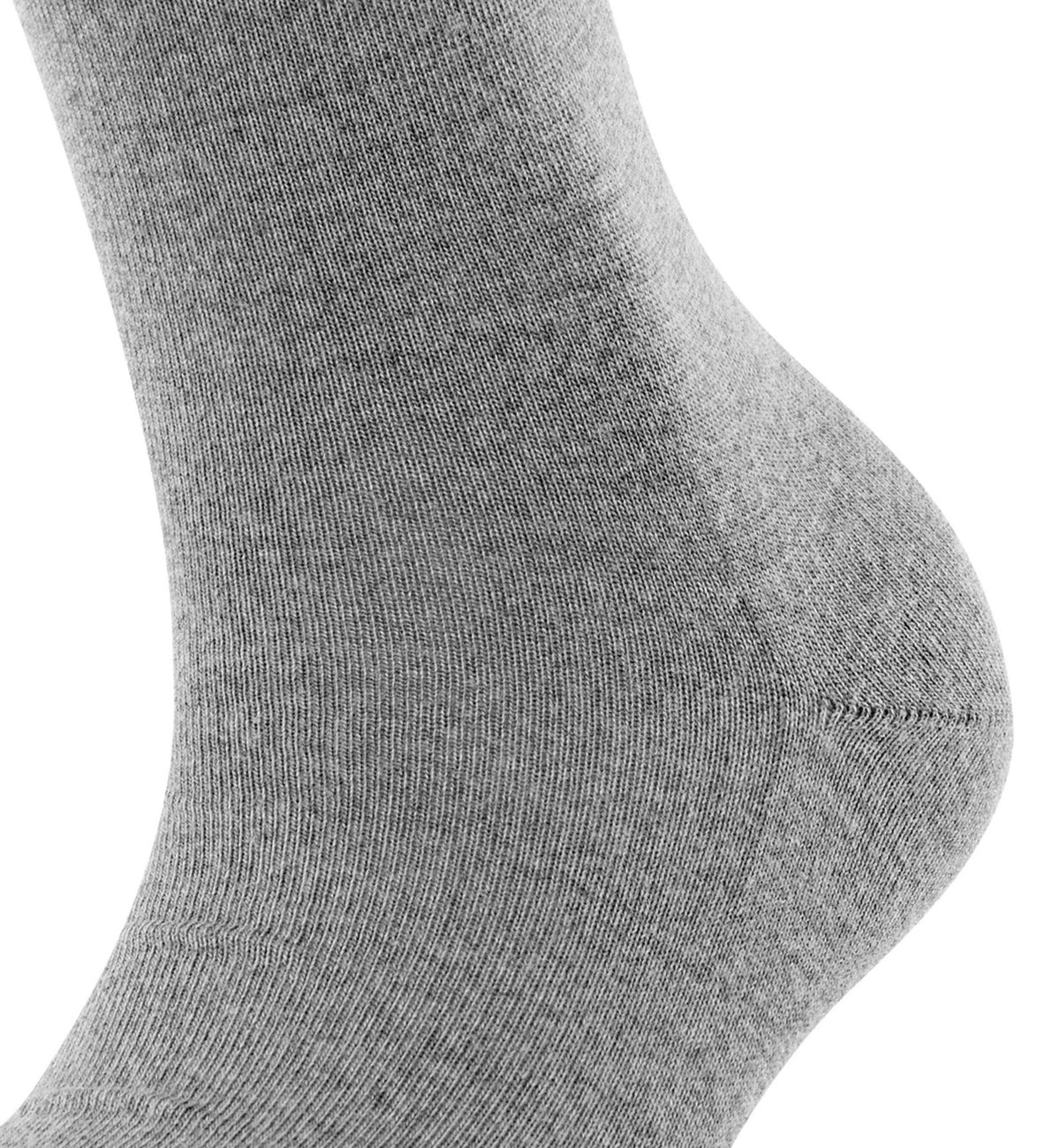 FALKE Softmerino Crew Socks (47488),6.5/7.5,Light Grey Melange - Light Grey Melange,6.5/7.5