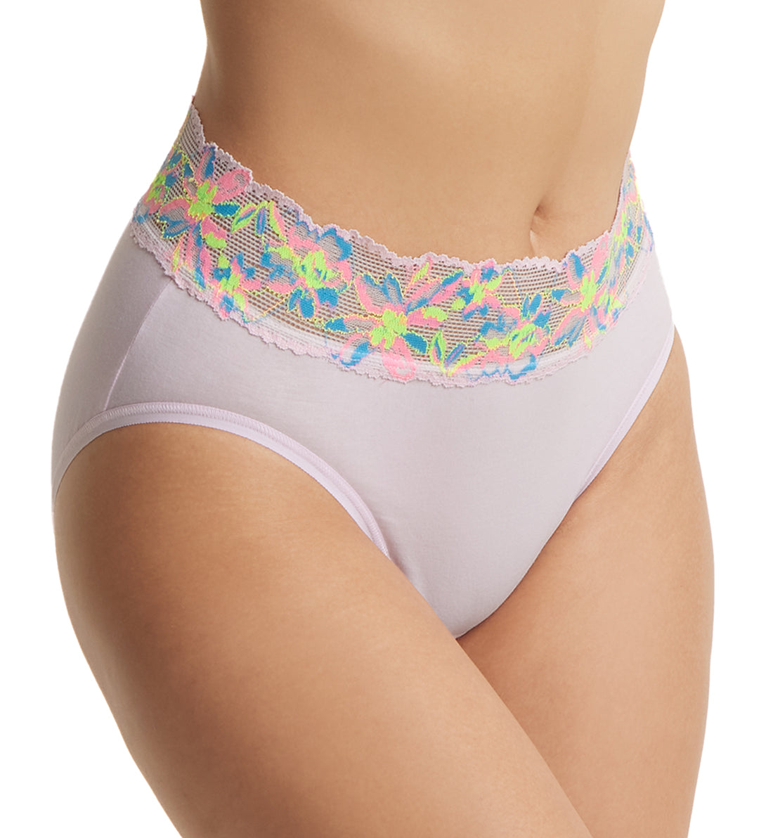 Hanky Panky Cotton-Spandex French Brief (892462),Small,Pink Multi - Pink Multi,Small