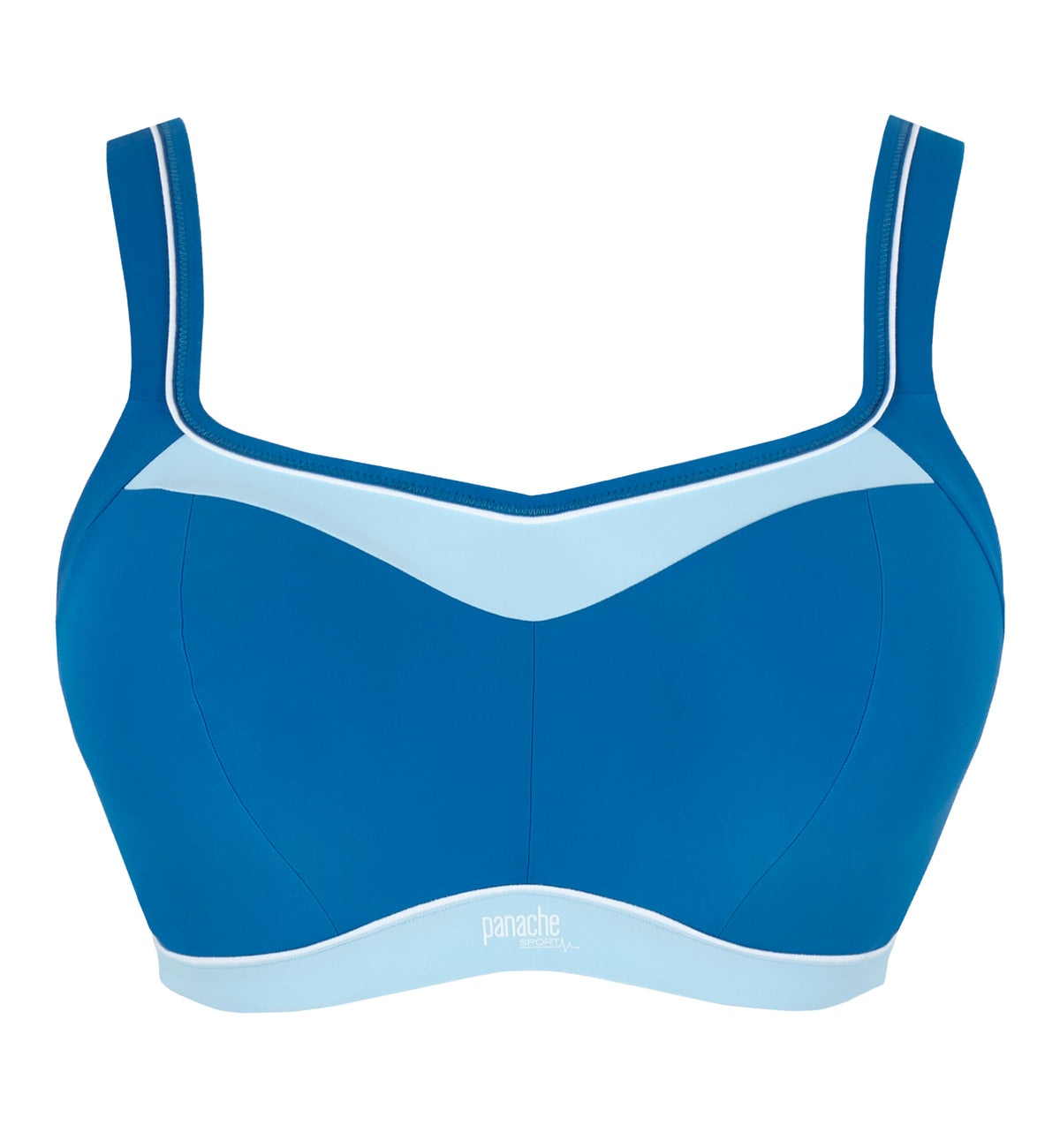Panache Power Underwire Sports Bra (5021),28DD,Ocean - Ocean,28DD