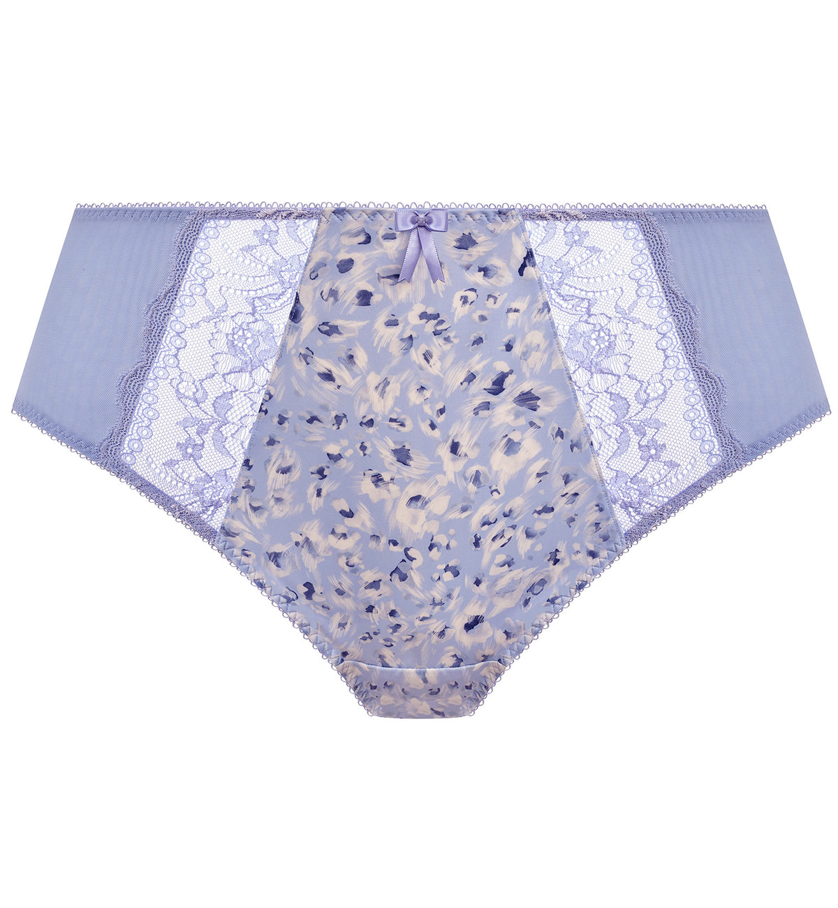 Elomi Morgan High Leg Brief Panty (4118),Medium,Blue Leopard - Blue Leopard,Medium